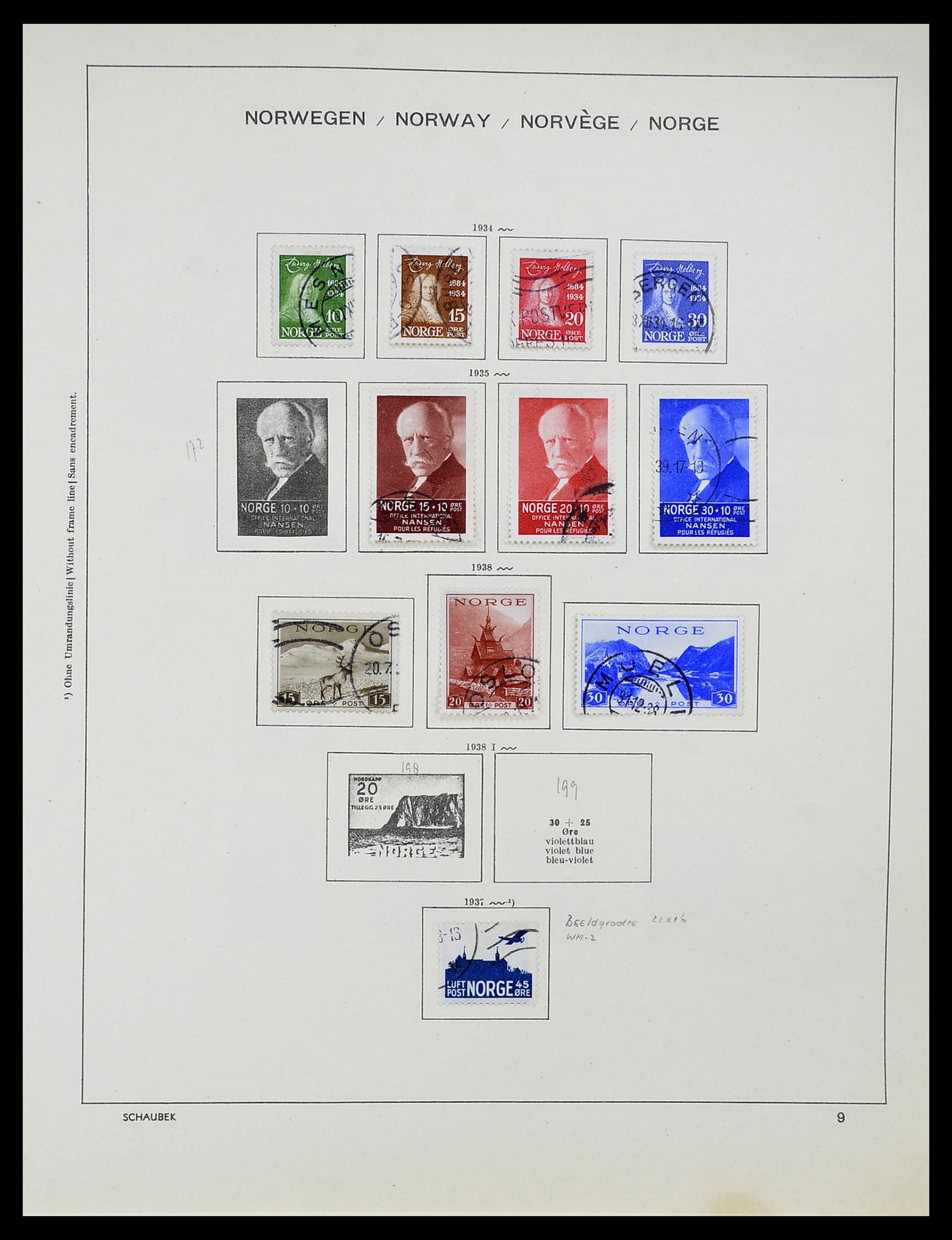 34696 012 - Postzegelverzameling 34696 Noorwegen 1856-1999.