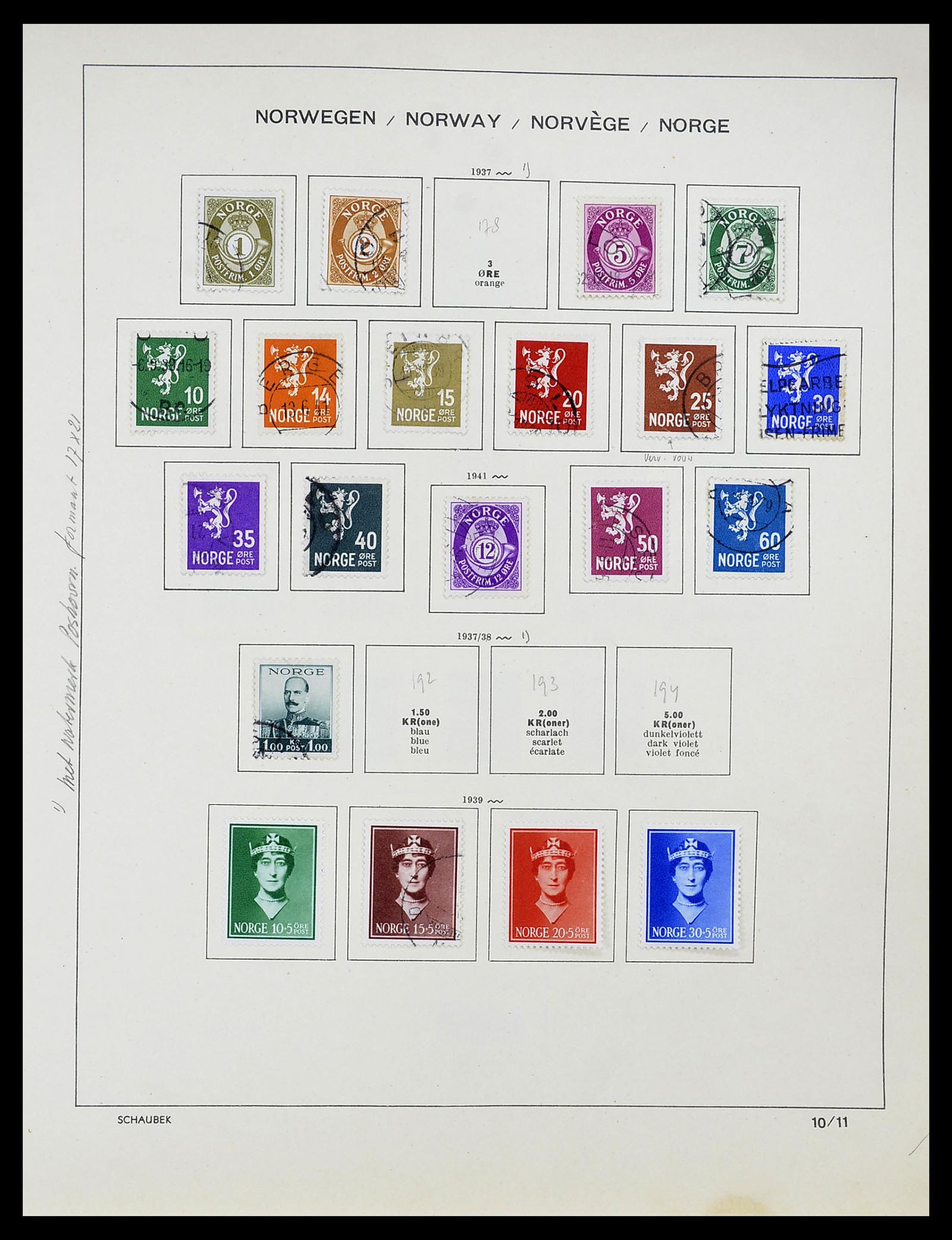 34696 013 - Postzegelverzameling 34696 Noorwegen 1856-1999.