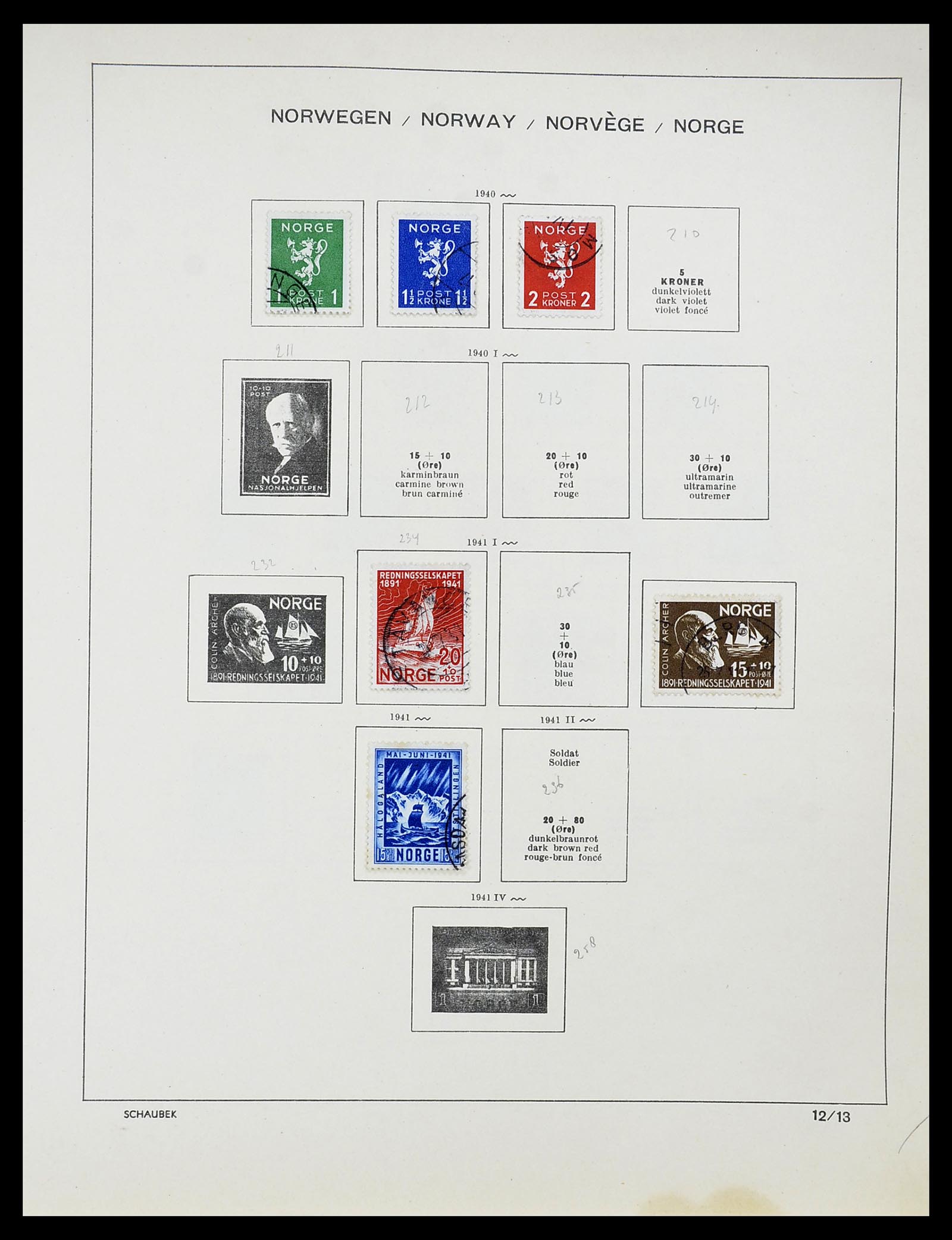 34696 015 - Postzegelverzameling 34696 Noorwegen 1856-1999.