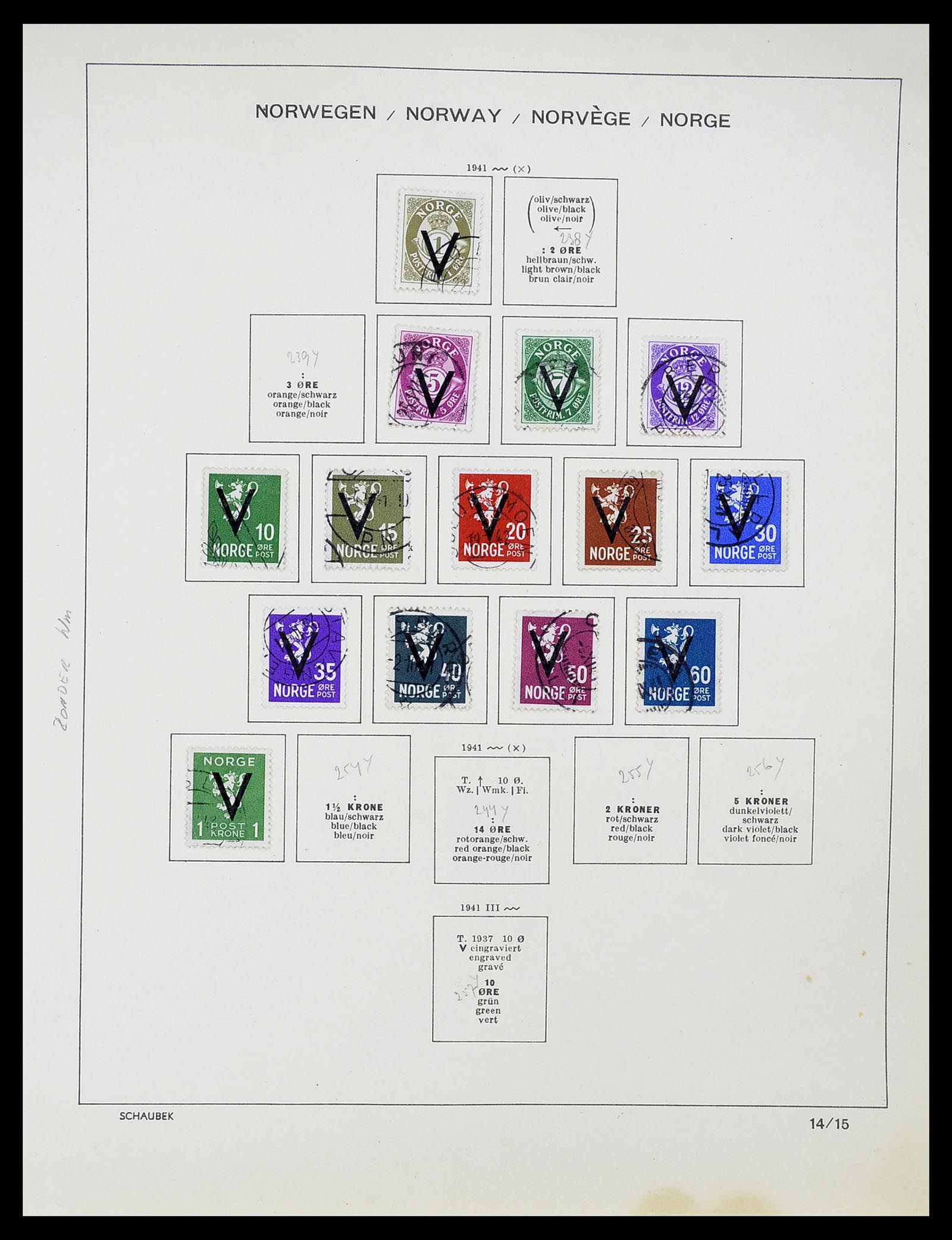 34696 016 - Postzegelverzameling 34696 Noorwegen 1856-1999.