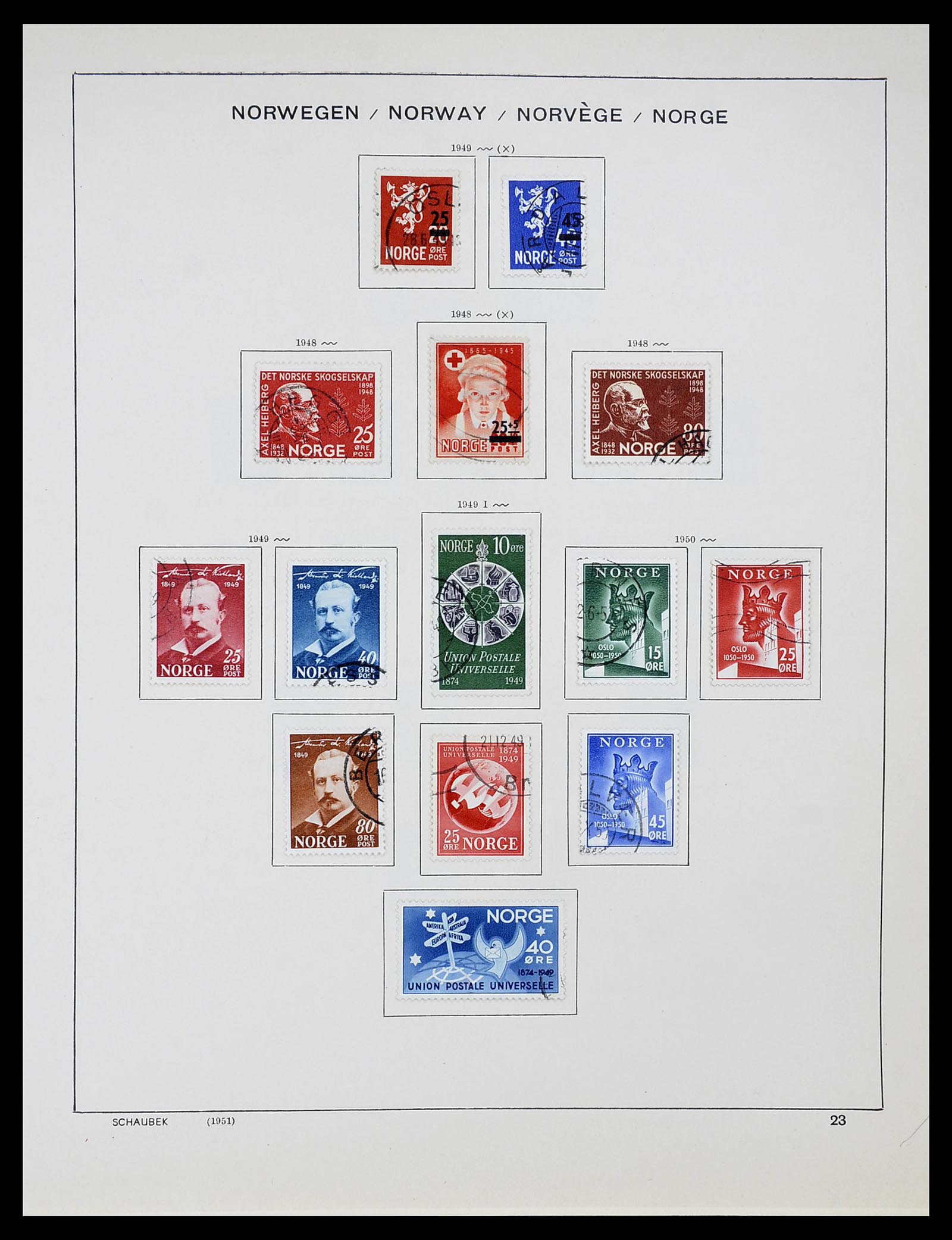 34696 024 - Postzegelverzameling 34696 Noorwegen 1856-1999.