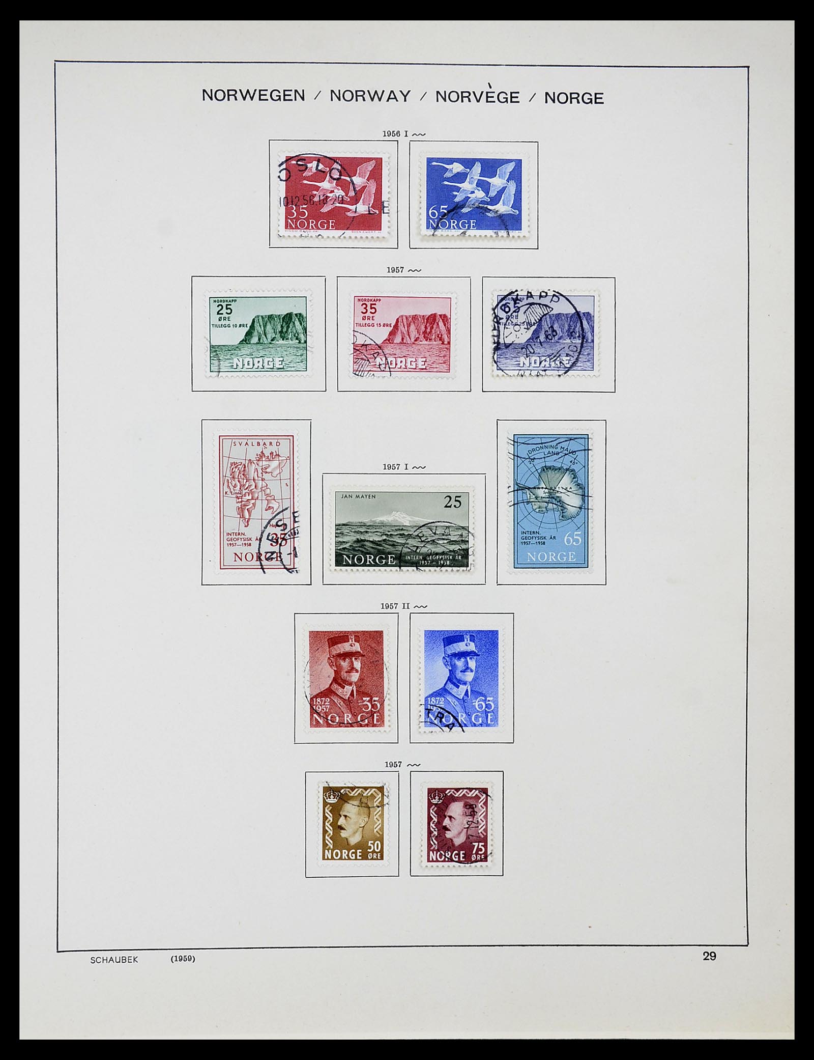34696 030 - Postzegelverzameling 34696 Noorwegen 1856-1999.