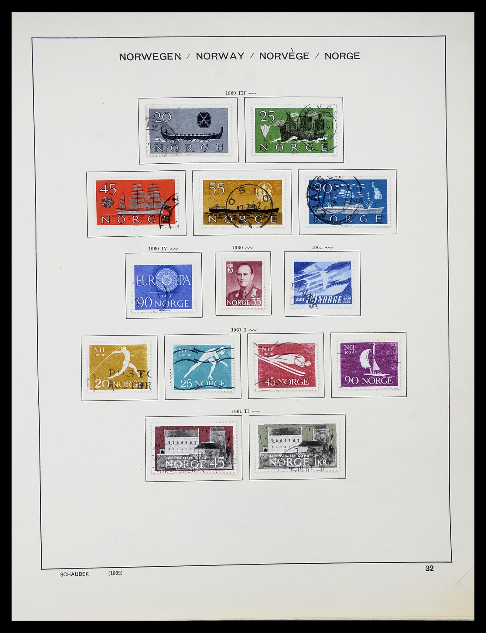 34696 033 - Postzegelverzameling 34696 Noorwegen 1856-1999.