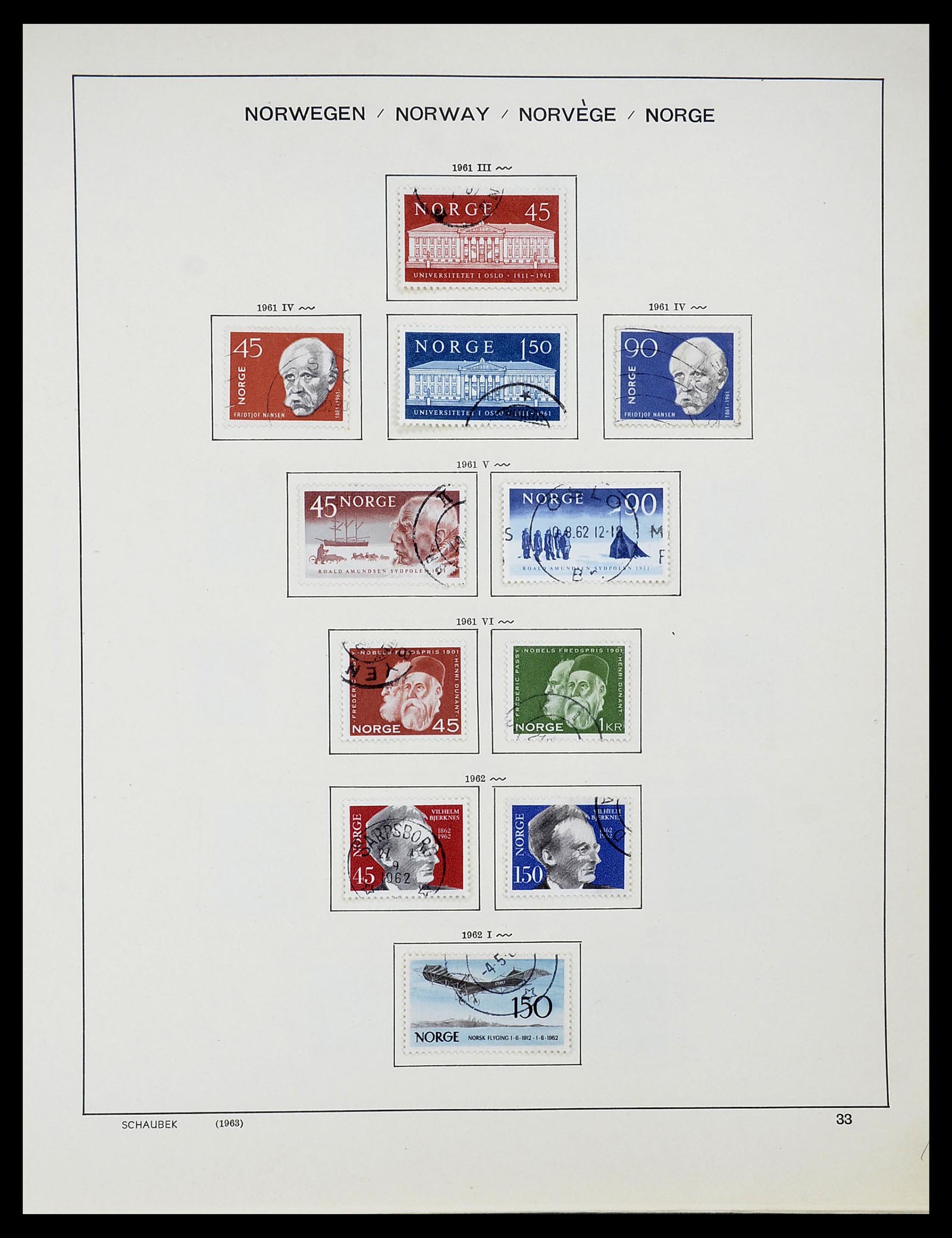 34696 034 - Postzegelverzameling 34696 Noorwegen 1856-1999.
