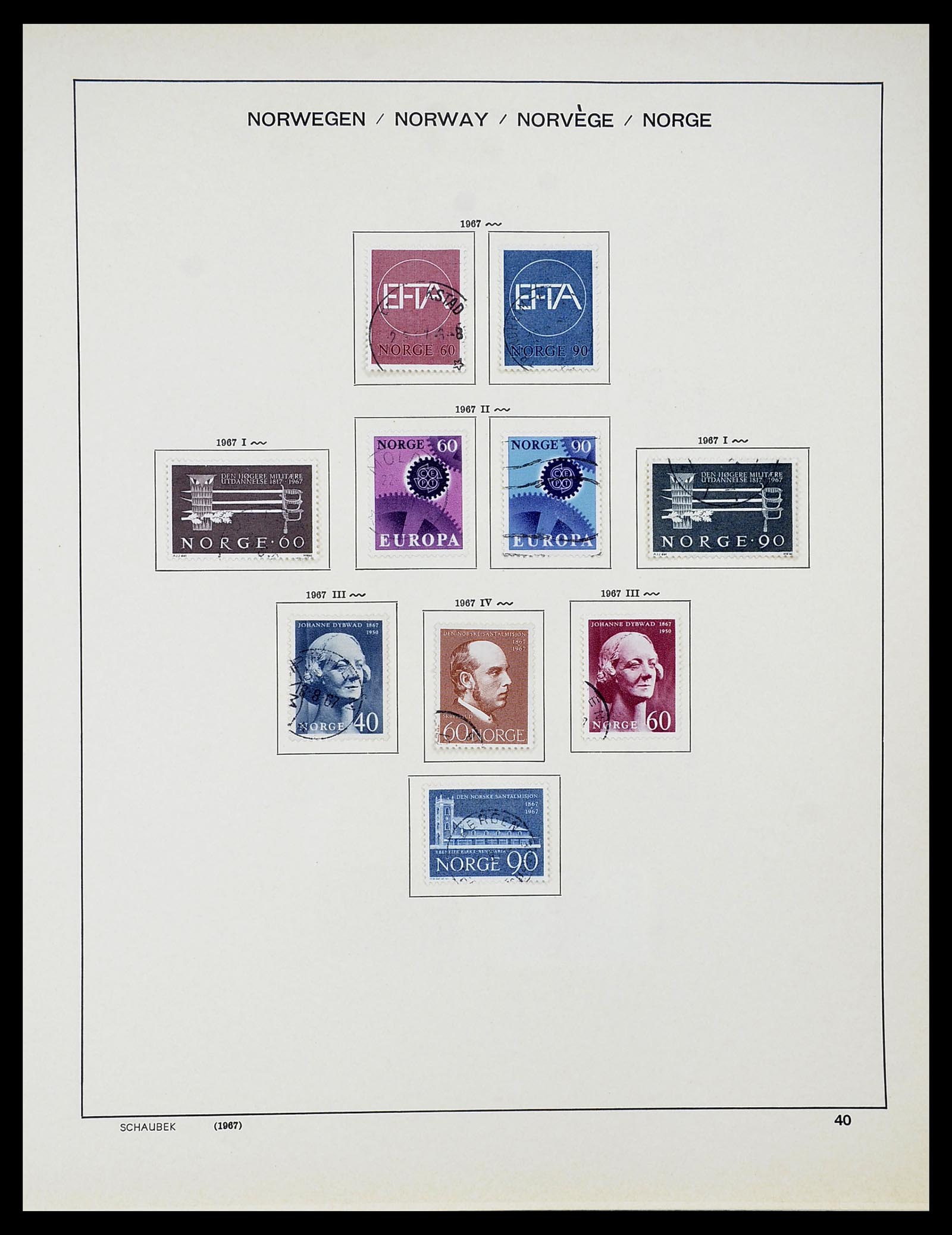 34696 041 - Postzegelverzameling 34696 Noorwegen 1856-1999.