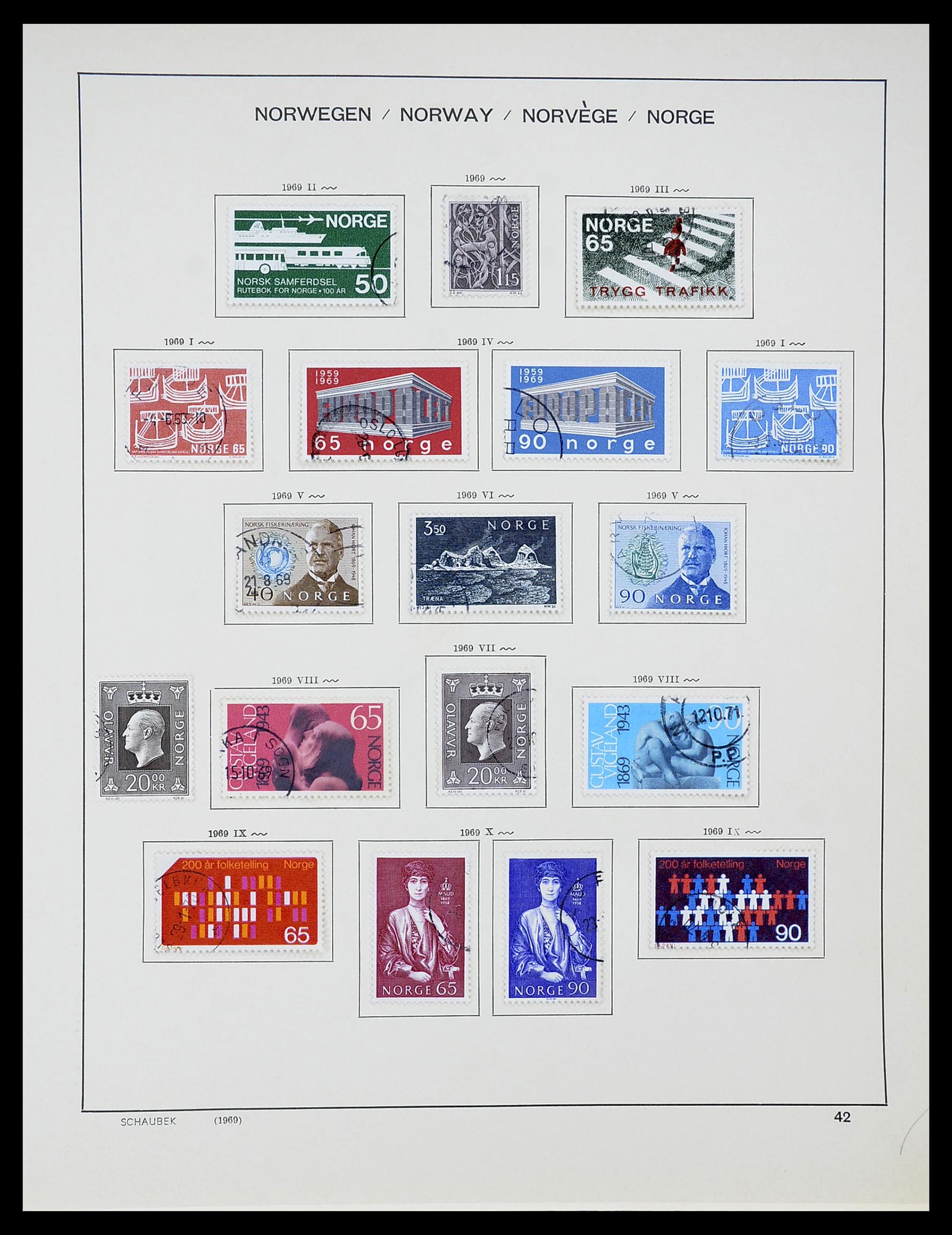 34696 043 - Postzegelverzameling 34696 Noorwegen 1856-1999.