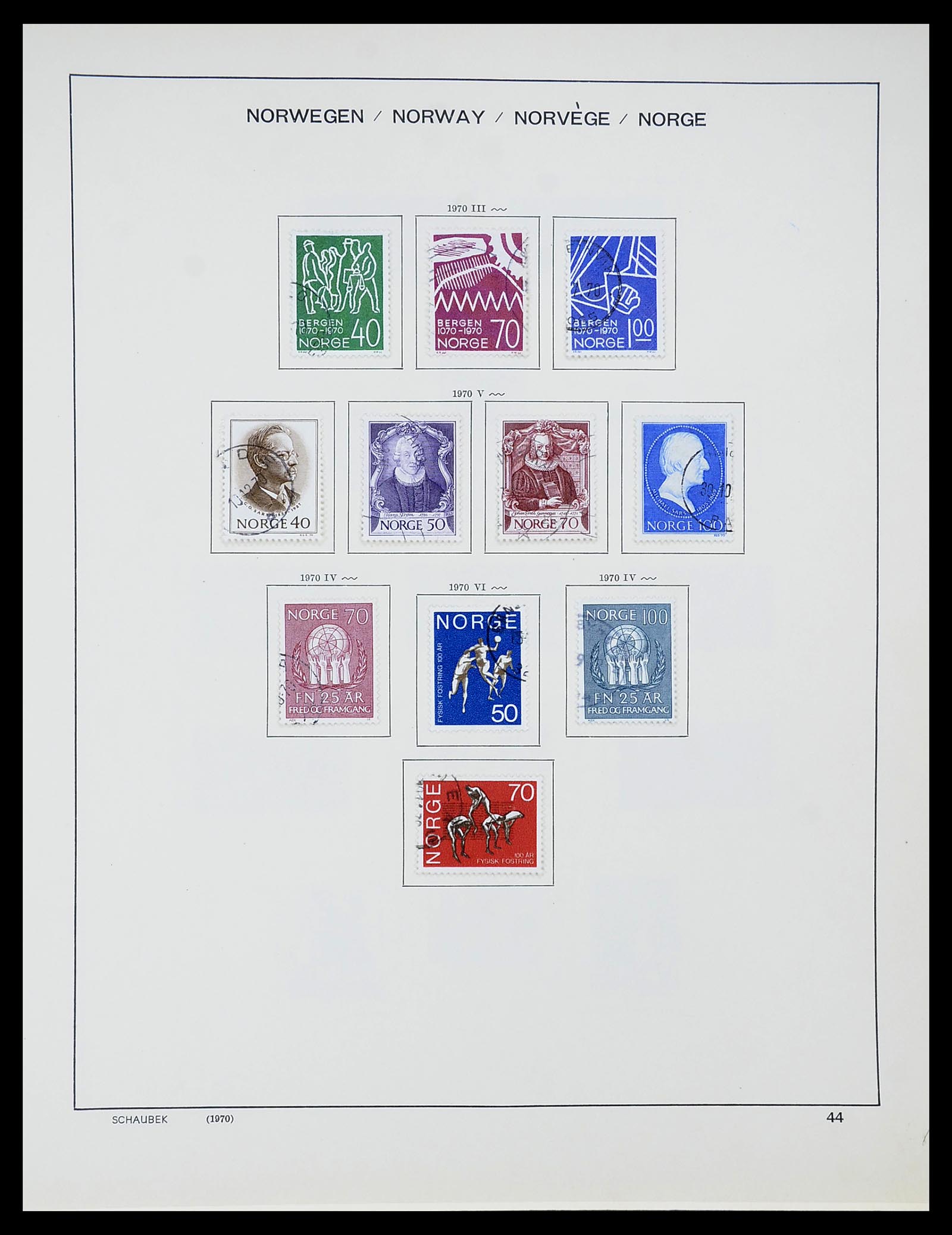 34696 046 - Stamp Collection 34696 Norway 1856-1999.