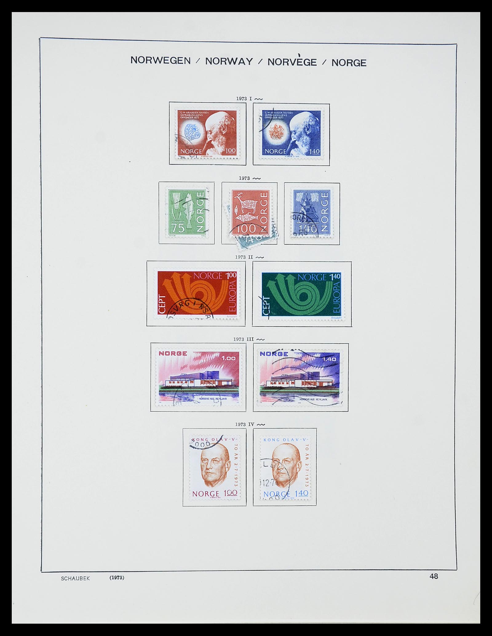 34696 050 - Postzegelverzameling 34696 Noorwegen 1856-1999.