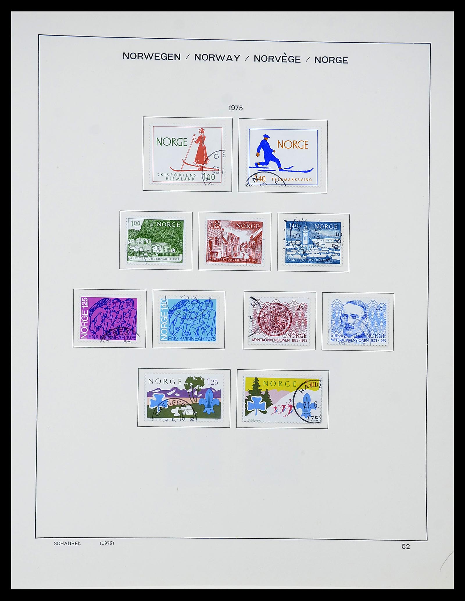 34696 054 - Postzegelverzameling 34696 Noorwegen 1856-1999.