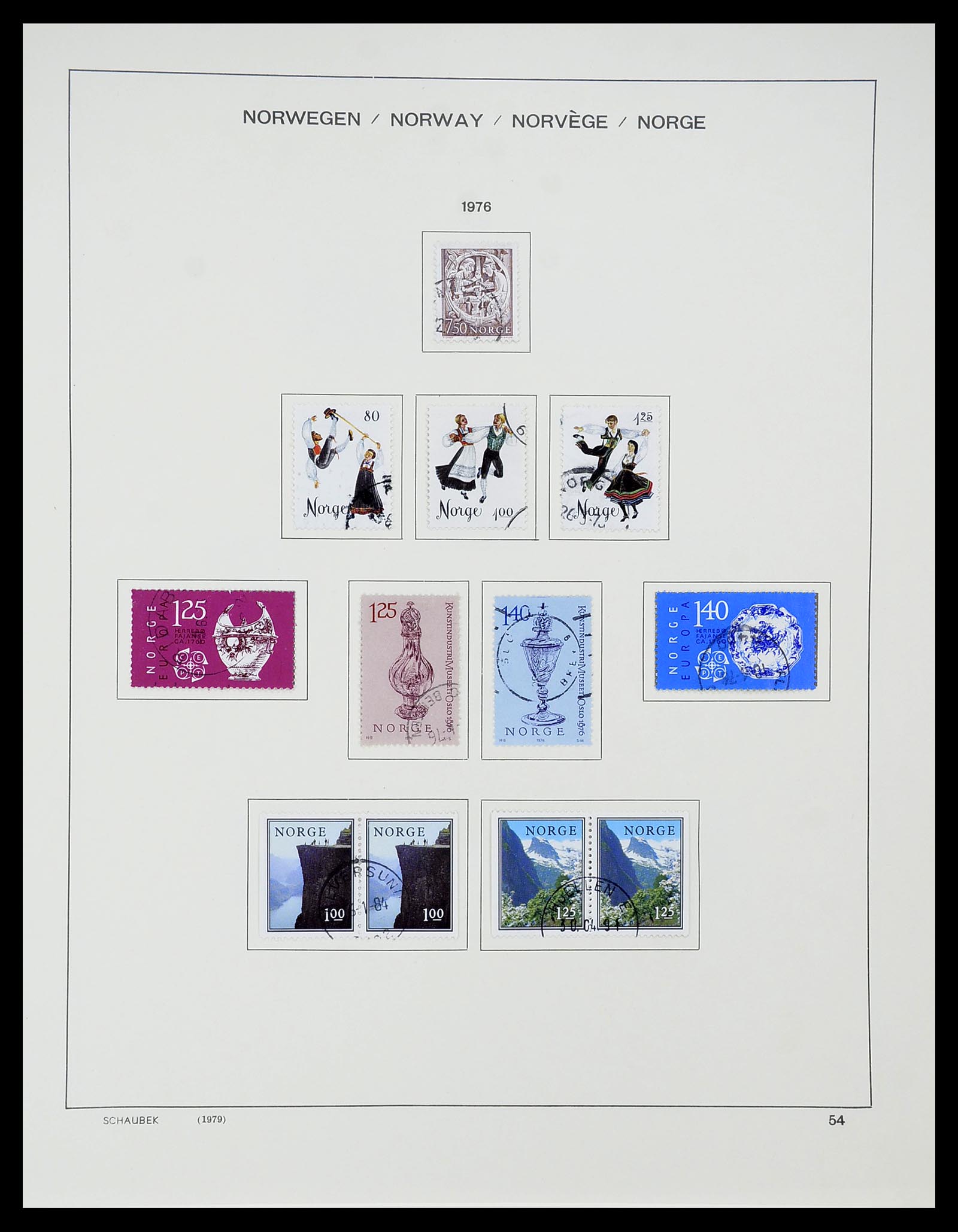 34696 056 - Postzegelverzameling 34696 Noorwegen 1856-1999.