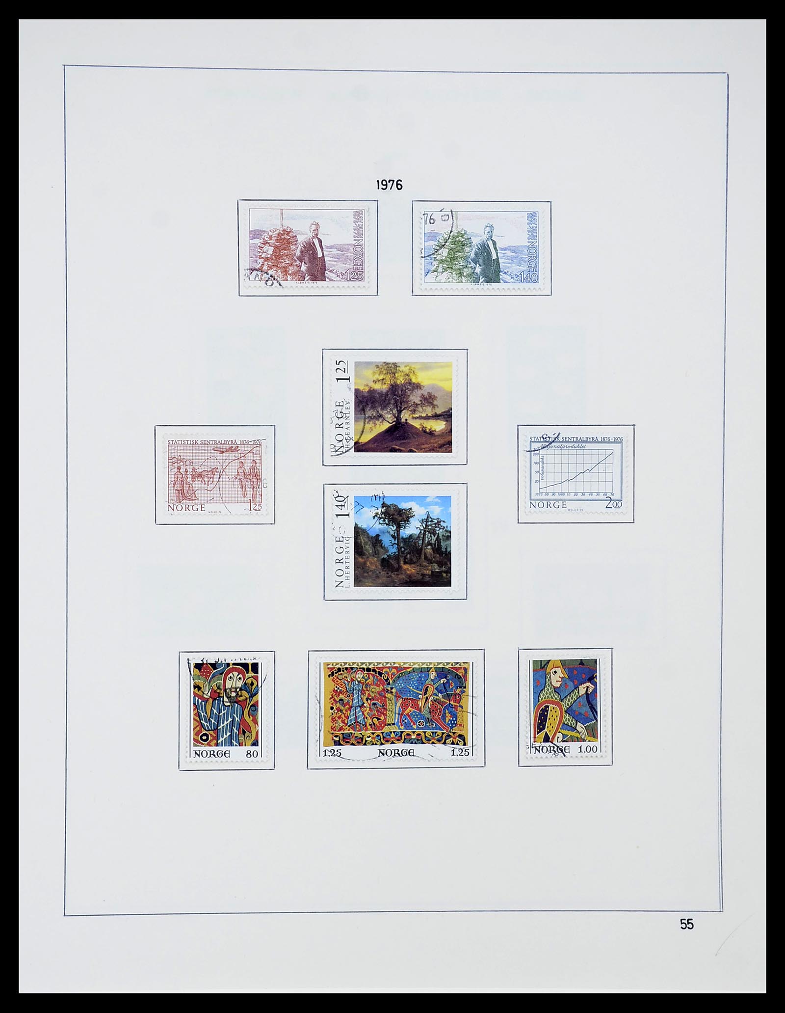 34696 057 - Postzegelverzameling 34696 Noorwegen 1856-1999.