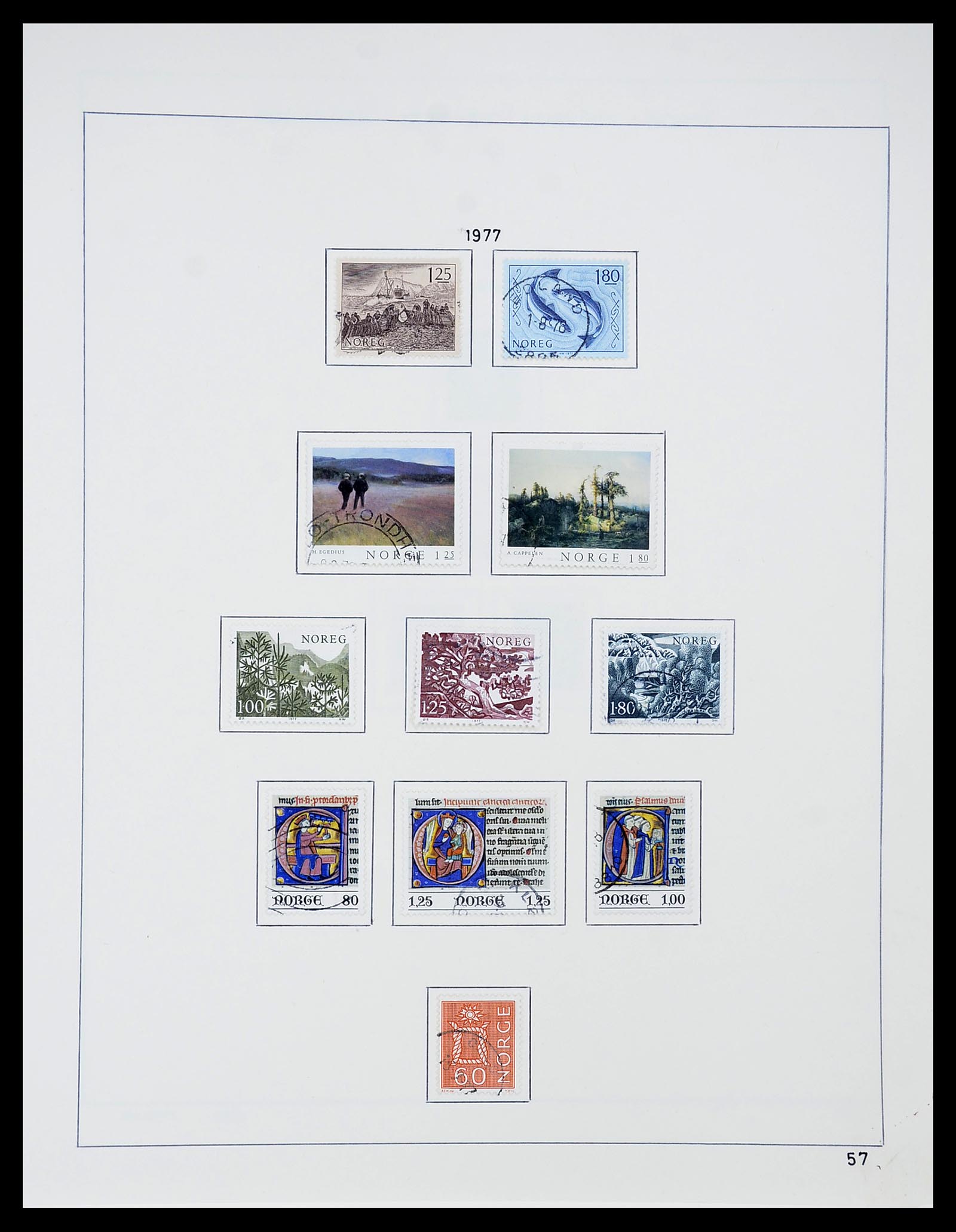 34696 059 - Postzegelverzameling 34696 Noorwegen 1856-1999.
