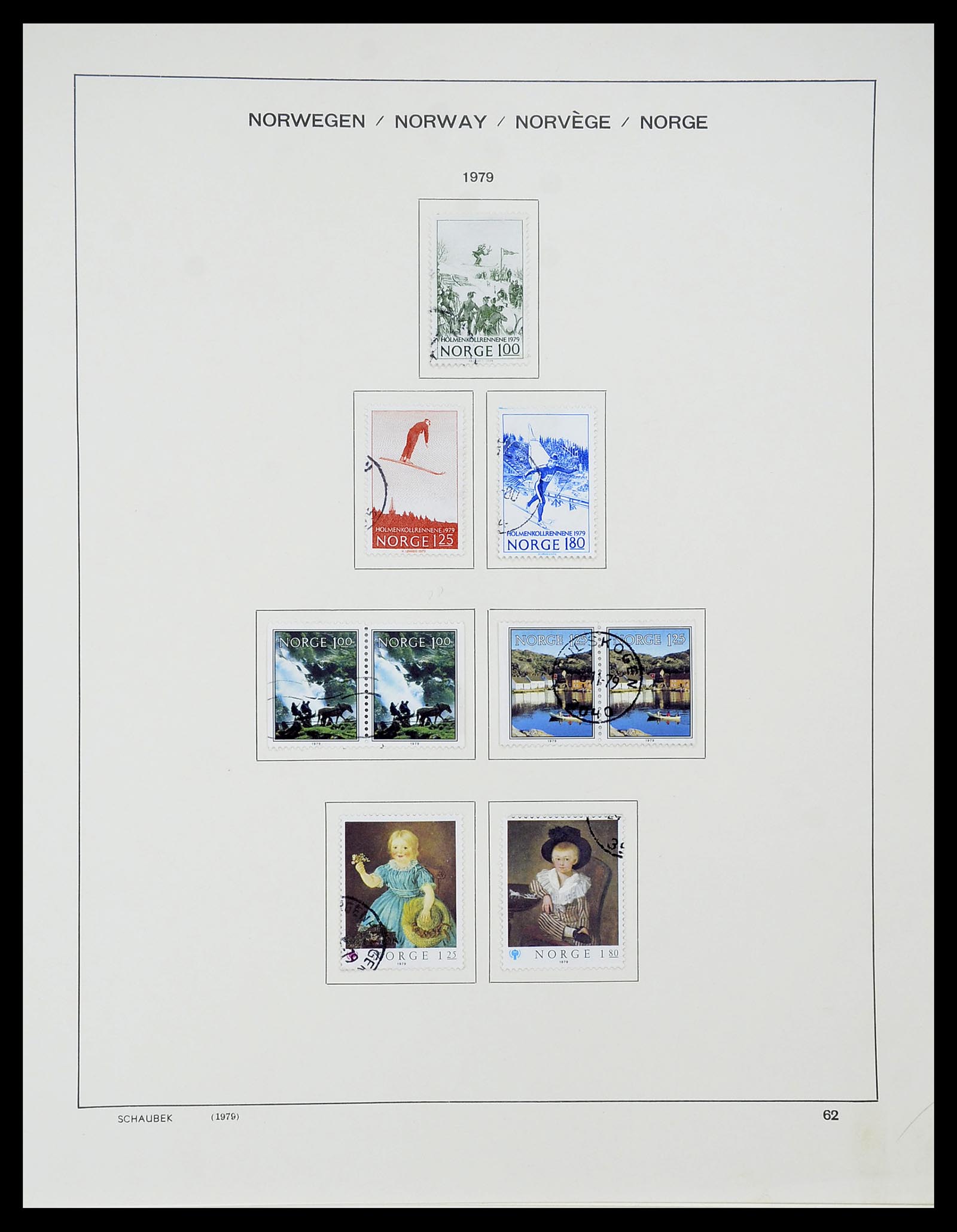 34696 063 - Postzegelverzameling 34696 Noorwegen 1856-1999.