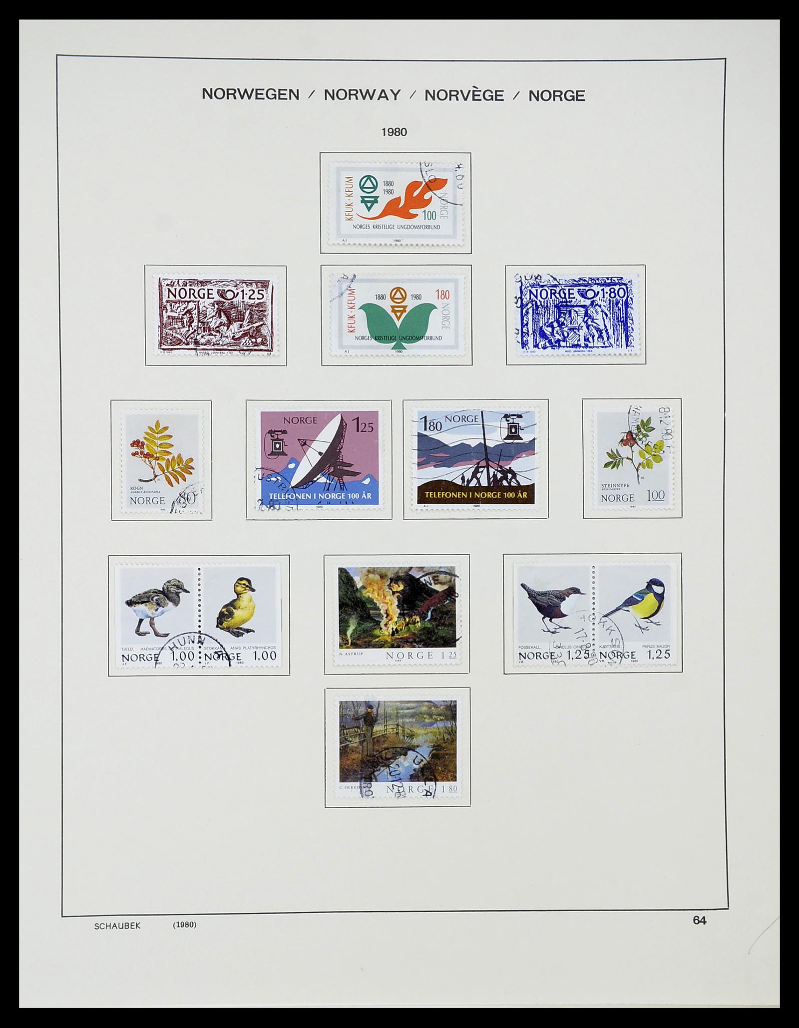 34696 065 - Postzegelverzameling 34696 Noorwegen 1856-1999.