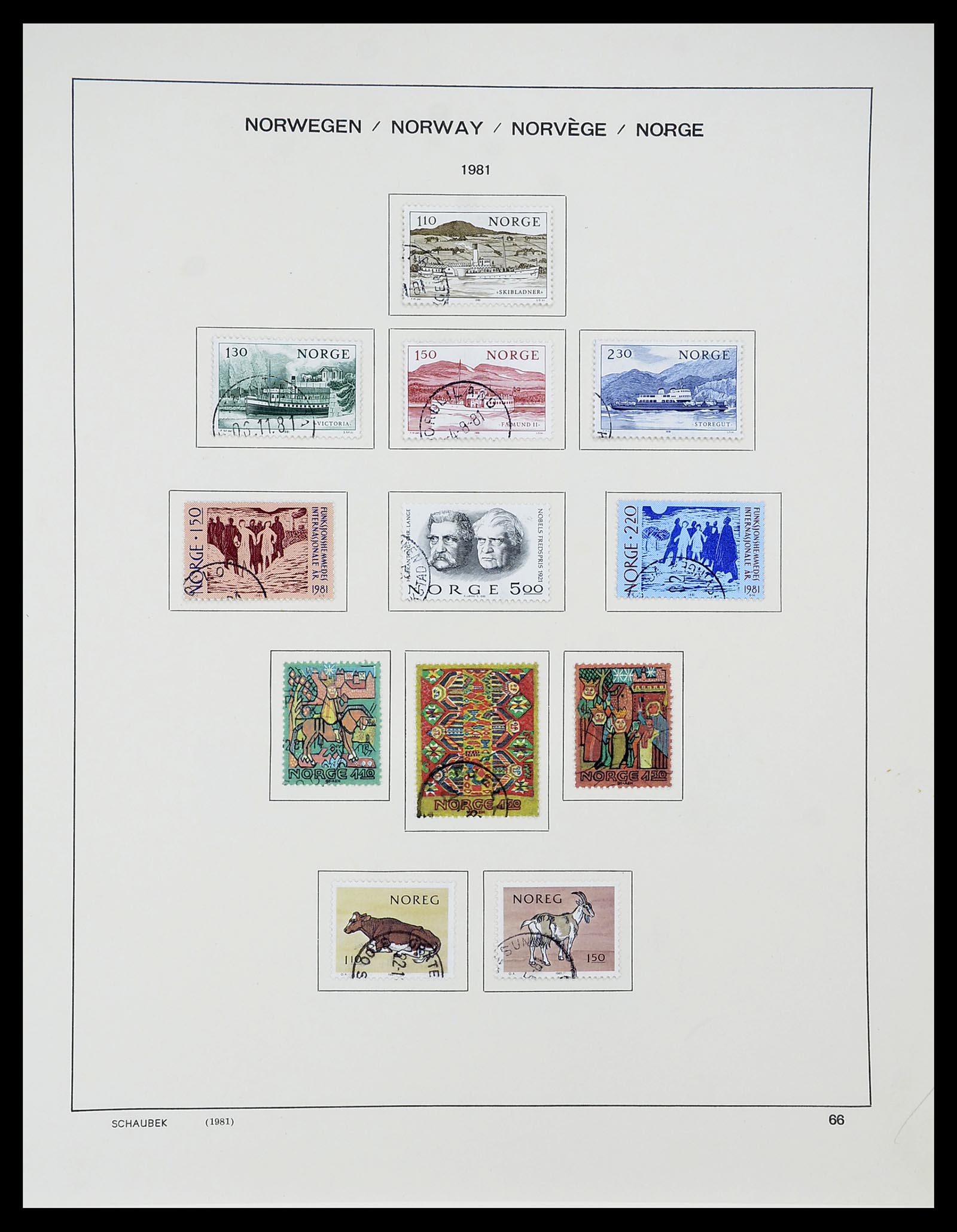 34696 069 - Postzegelverzameling 34696 Noorwegen 1856-1999.