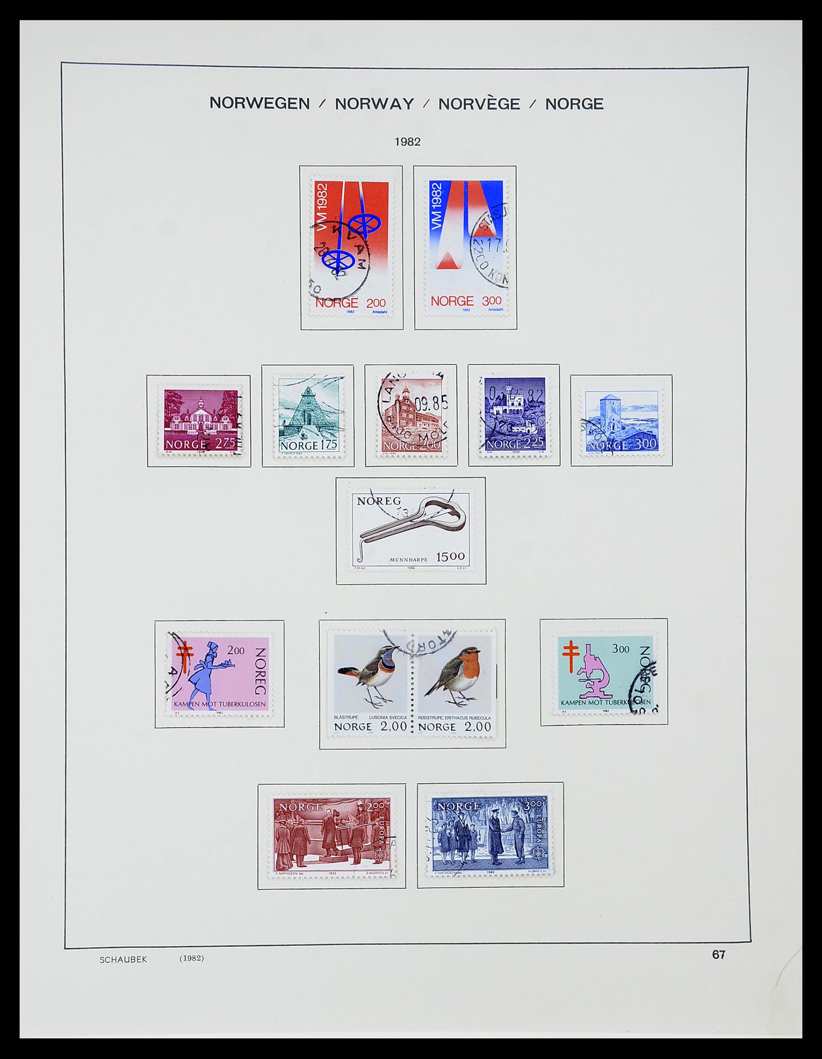 34696 070 - Postzegelverzameling 34696 Noorwegen 1856-1999.
