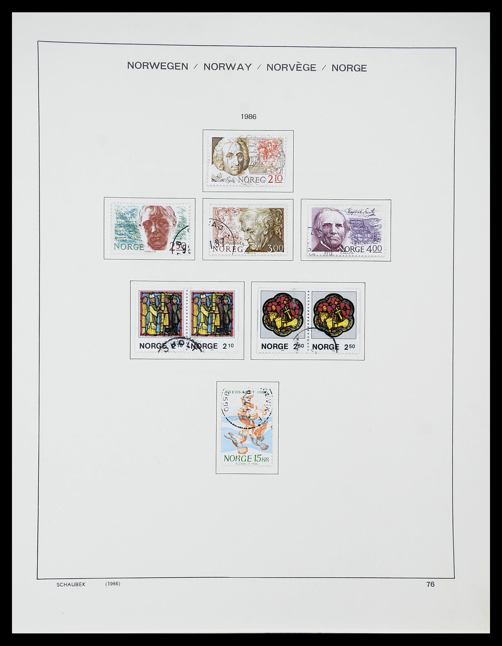 34696 079 - Postzegelverzameling 34696 Noorwegen 1856-1999.