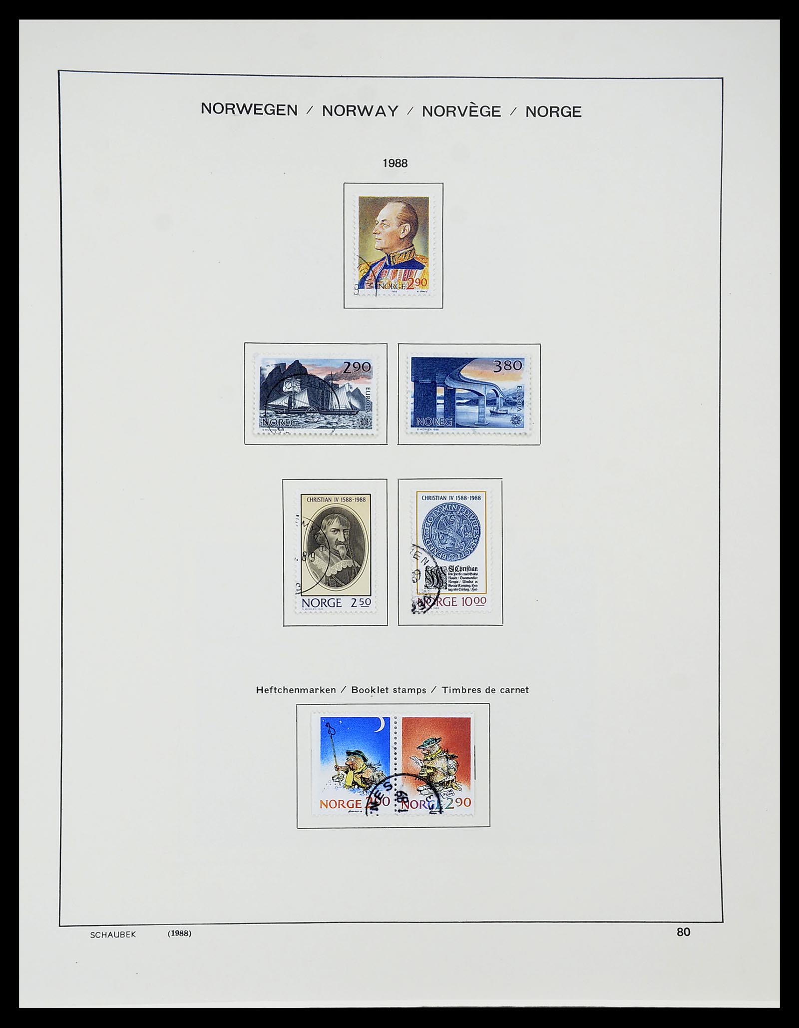 34696 084 - Postzegelverzameling 34696 Noorwegen 1856-1999.