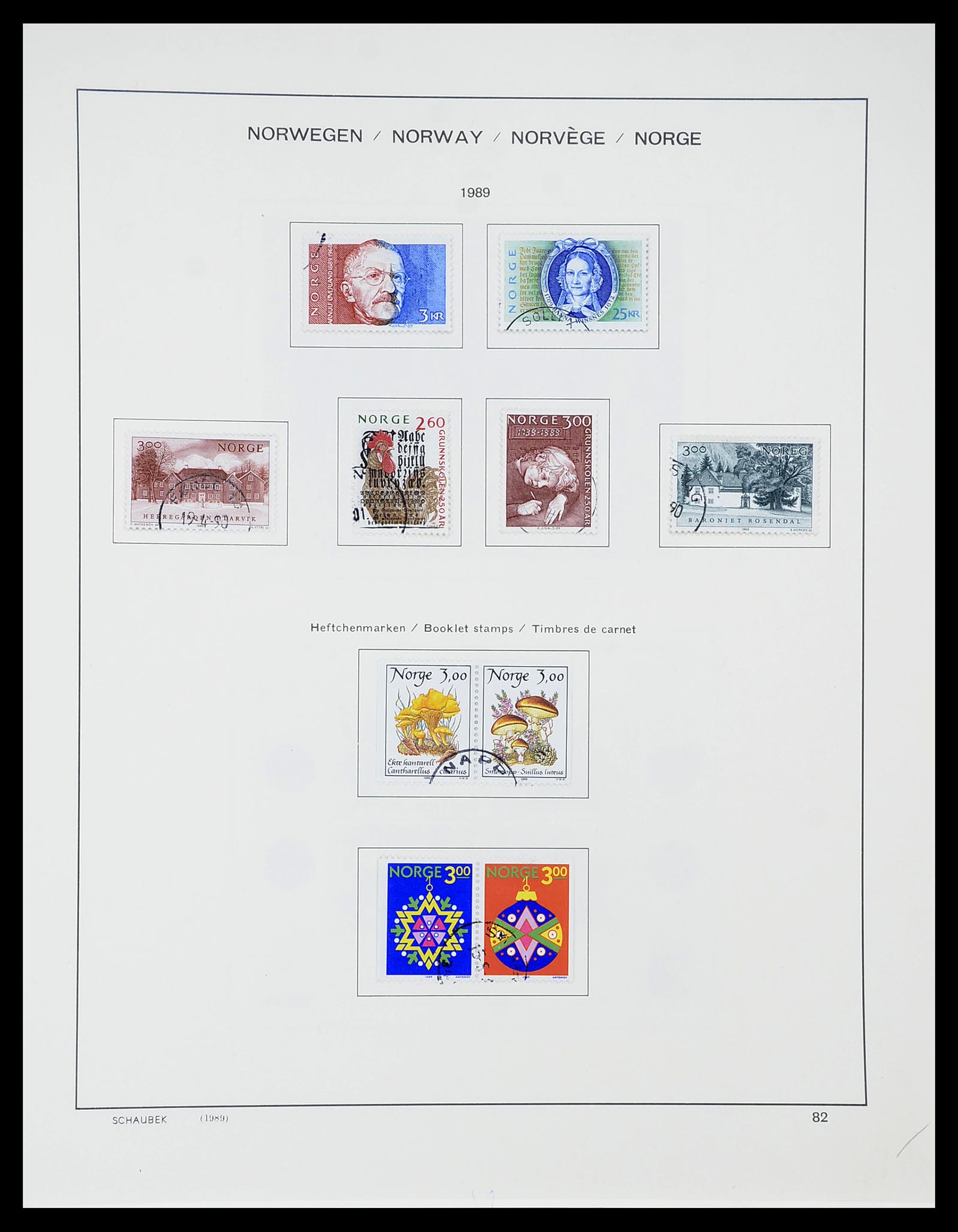 34696 087 - Postzegelverzameling 34696 Noorwegen 1856-1999.