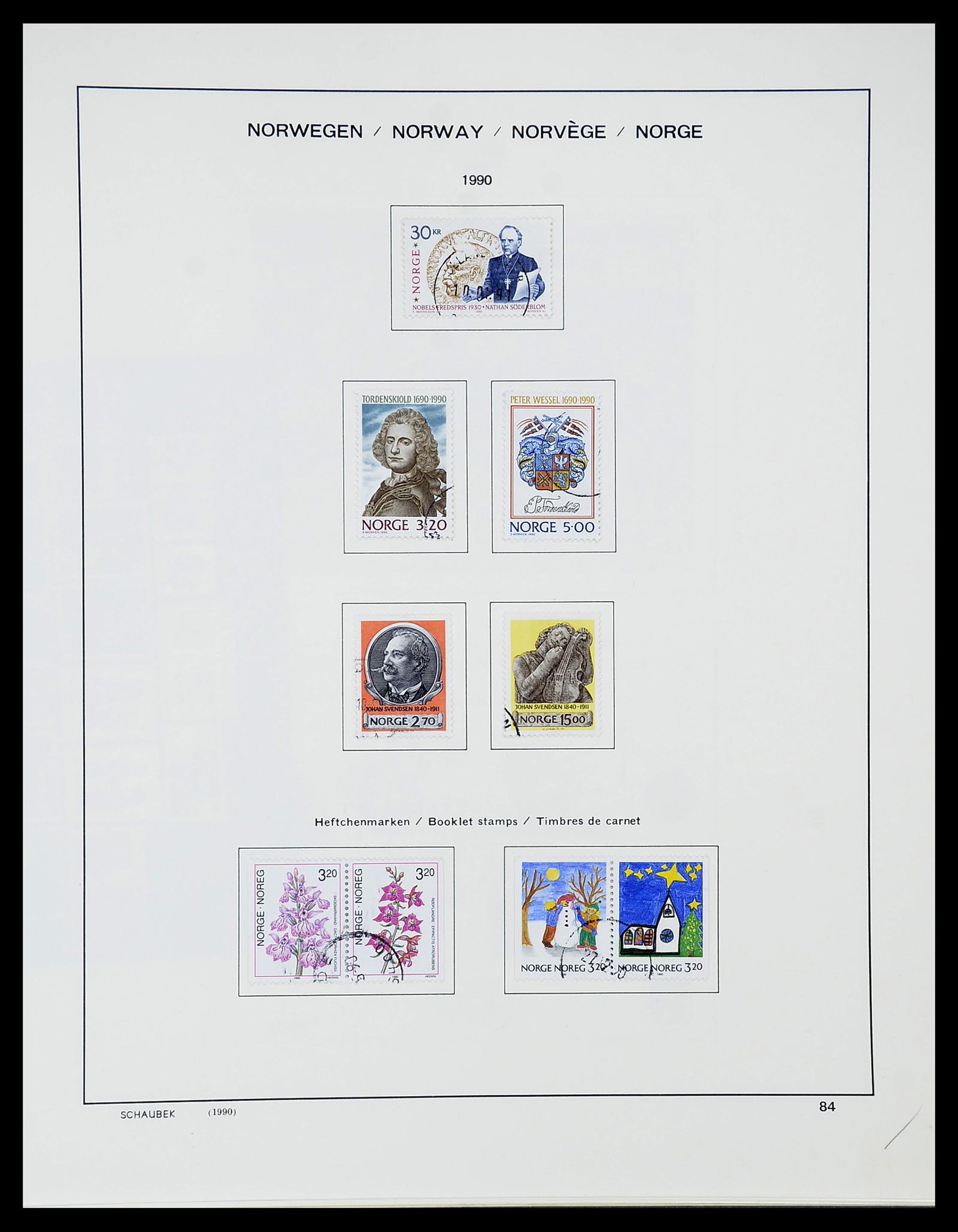 34696 090 - Postzegelverzameling 34696 Noorwegen 1856-1999.
