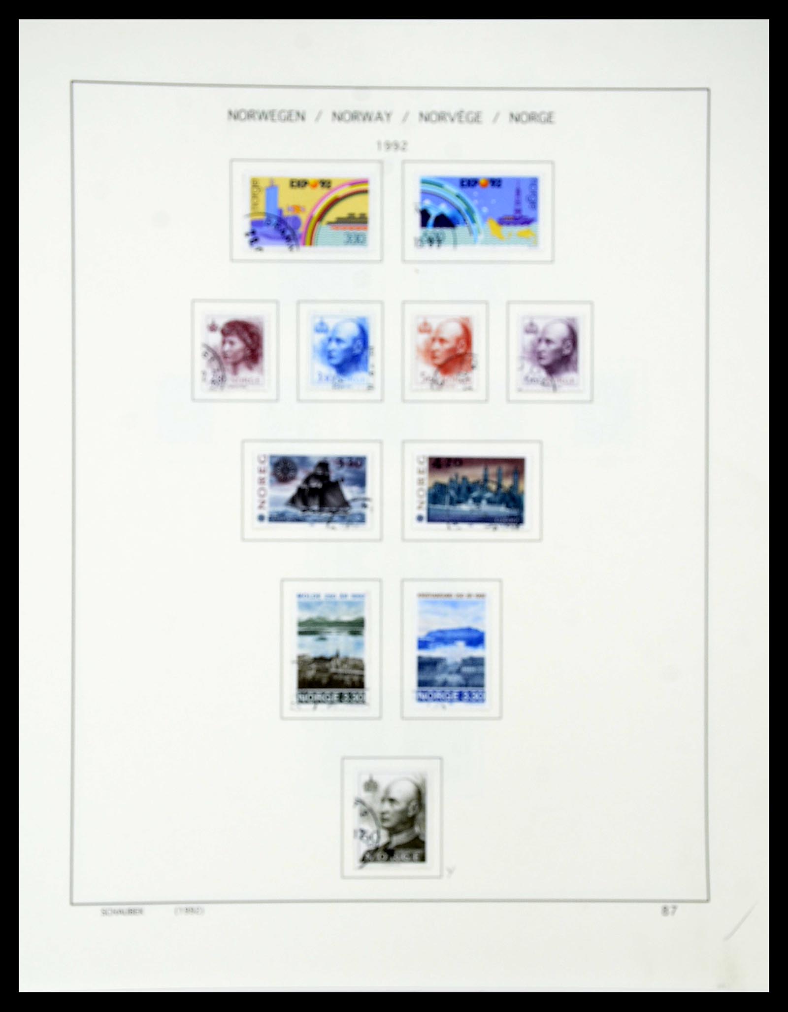 34696 094 - Postzegelverzameling 34696 Noorwegen 1856-1999.