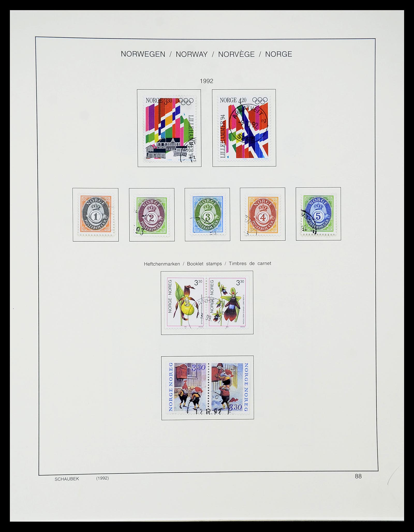 34696 095 - Postzegelverzameling 34696 Noorwegen 1856-1999.
