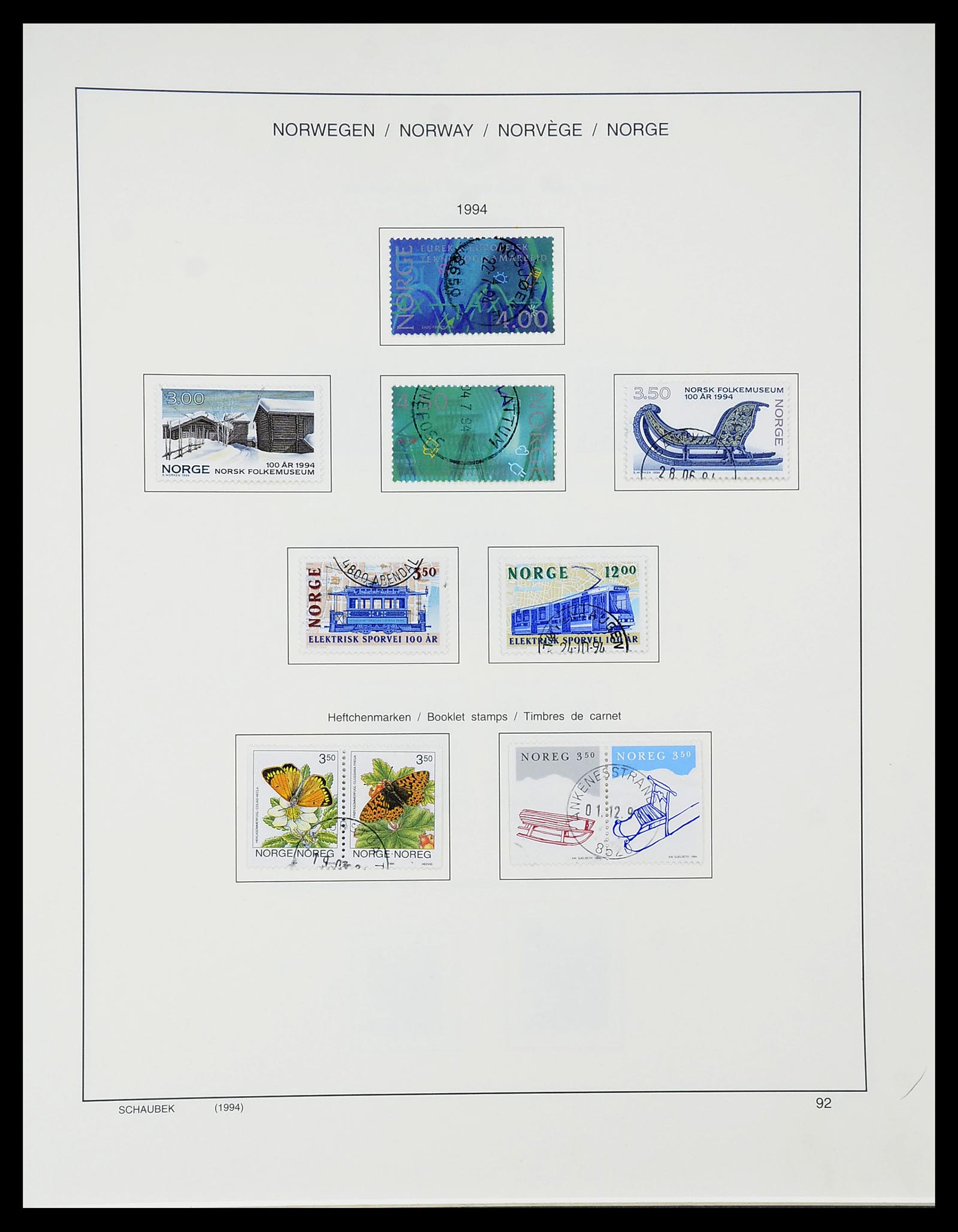 34696 100 - Postzegelverzameling 34696 Noorwegen 1856-1999.