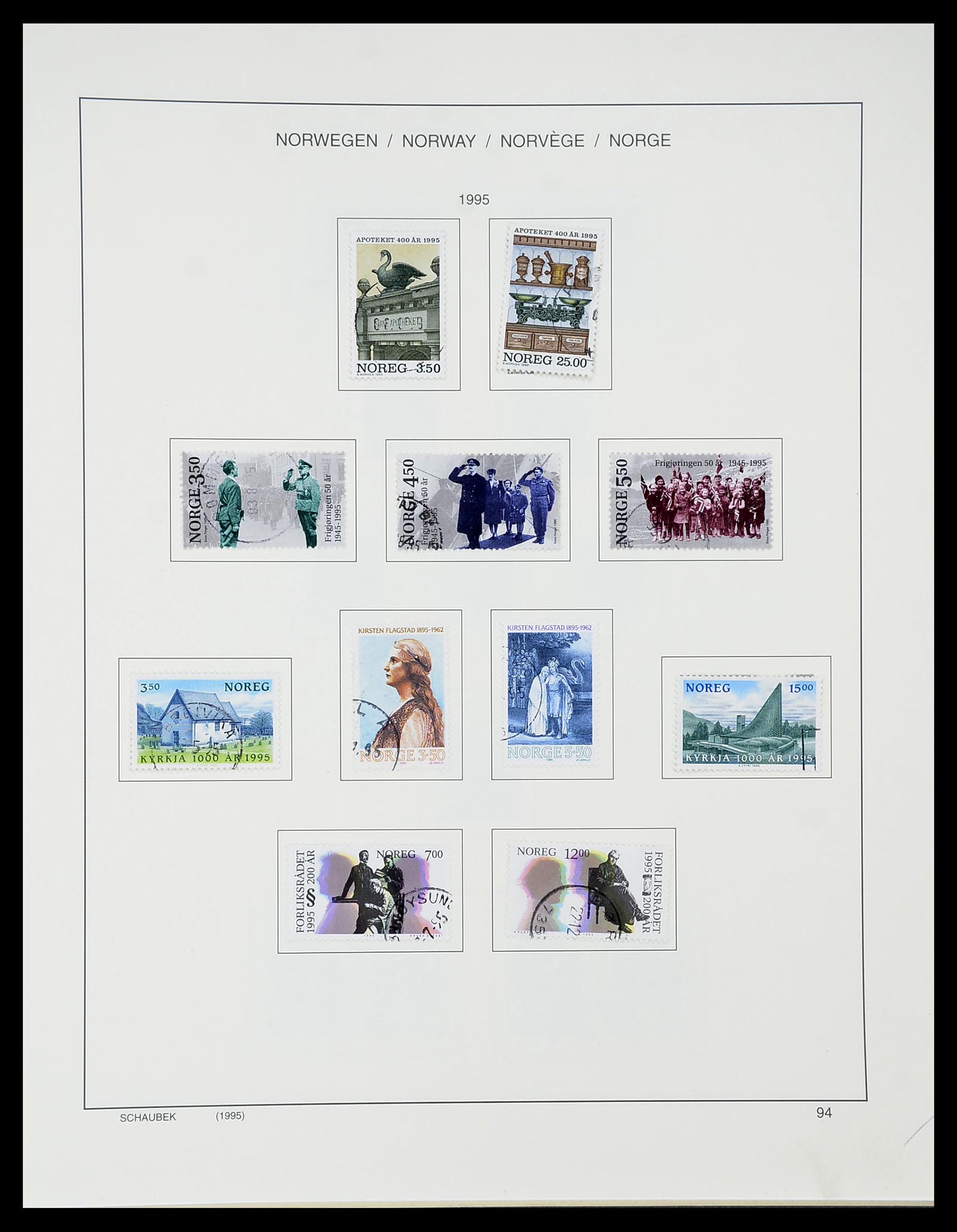 34696 102 - Stamp Collection 34696 Norway 1856-1999.