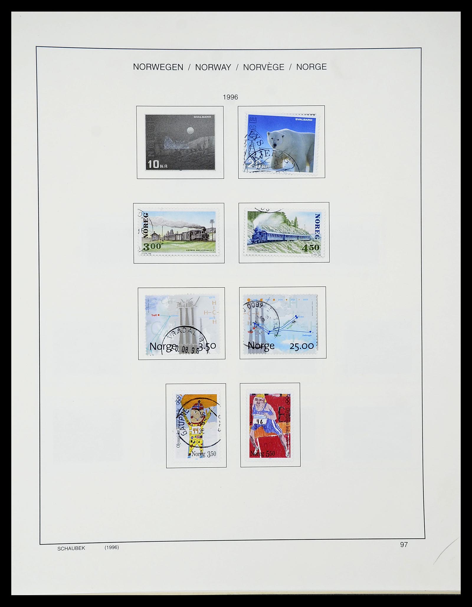 34696 105 - Postzegelverzameling 34696 Noorwegen 1856-1999.