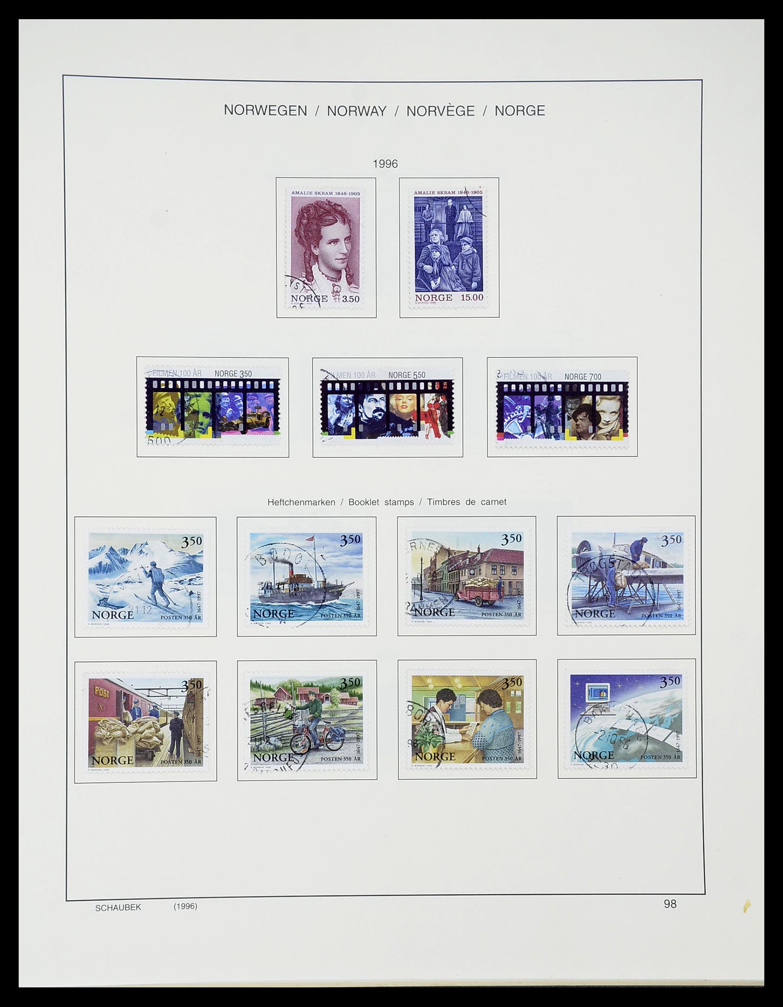 34696 106 - Postzegelverzameling 34696 Noorwegen 1856-1999.