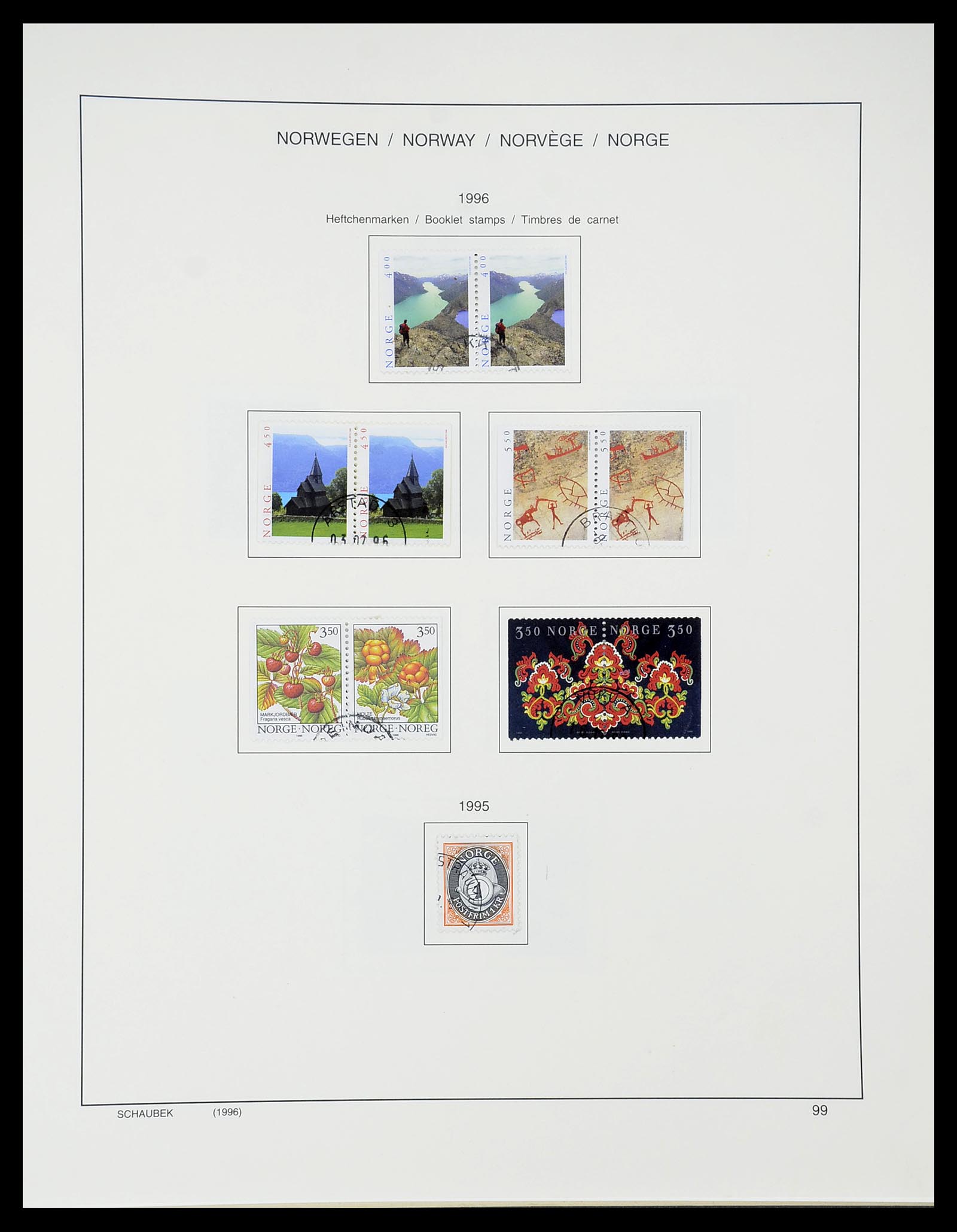 34696 107 - Postzegelverzameling 34696 Noorwegen 1856-1999.