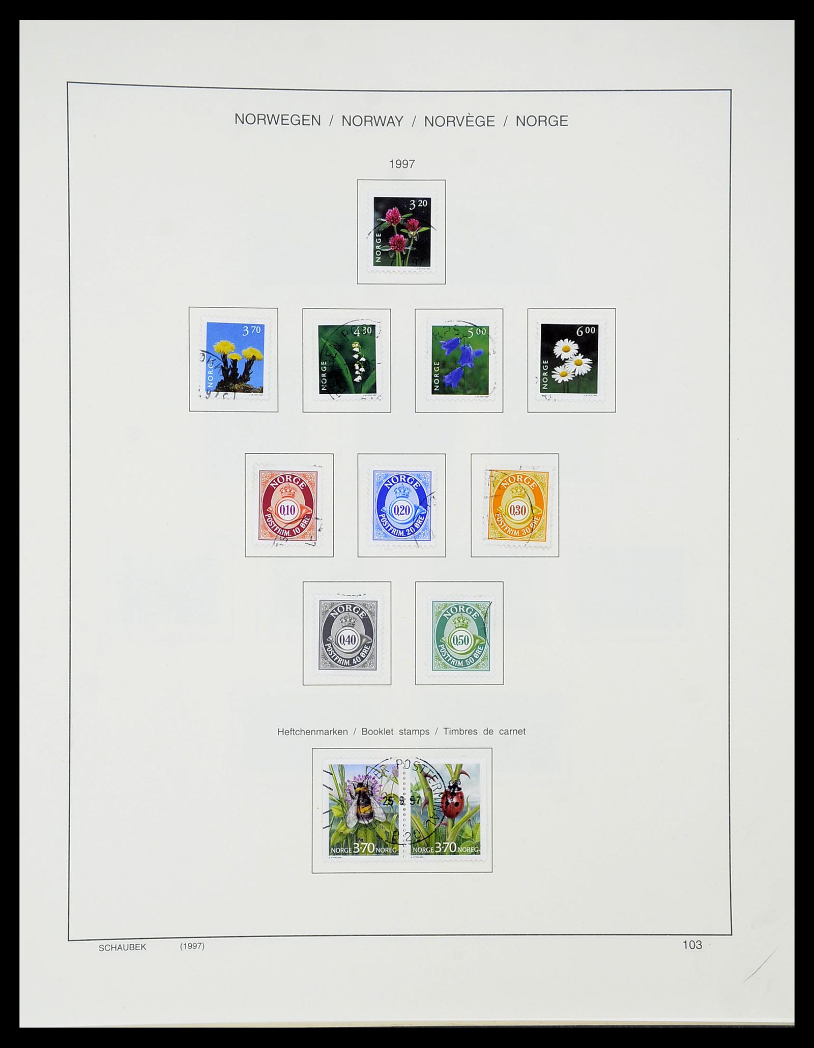 34696 111 - Postzegelverzameling 34696 Noorwegen 1856-1999.