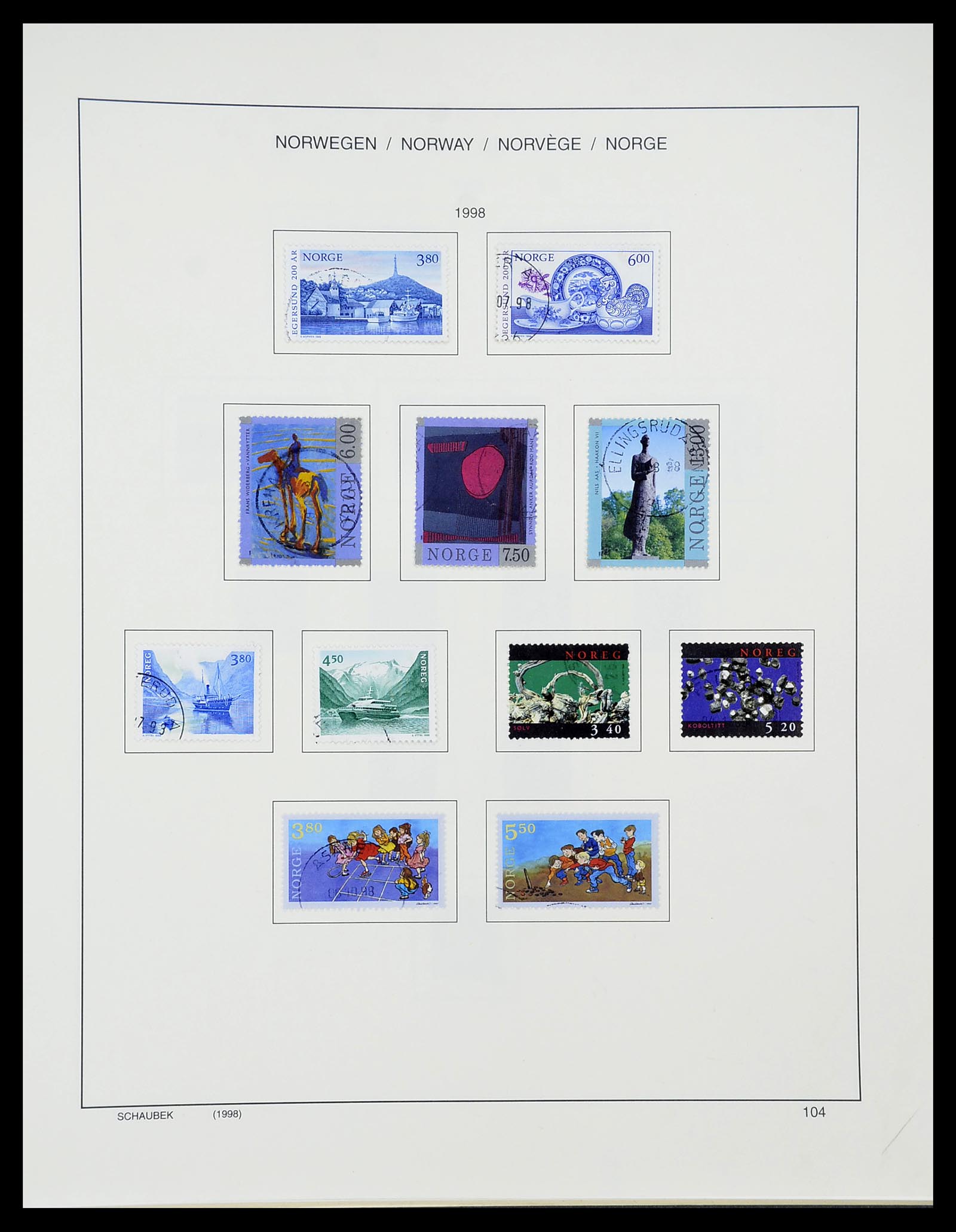 34696 112 - Stamp Collection 34696 Norway 1856-1999.