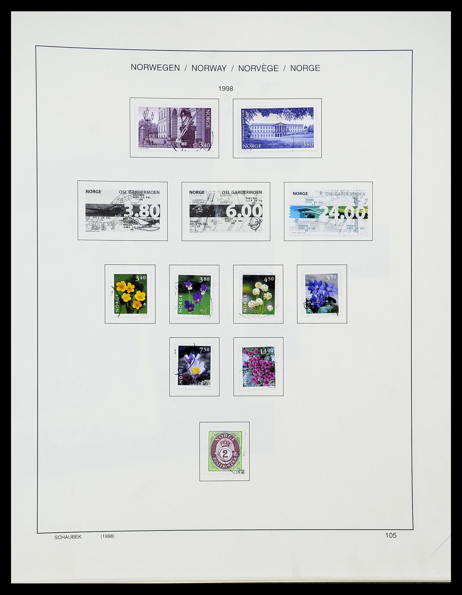 34696 113 - Postzegelverzameling 34696 Noorwegen 1856-1999.