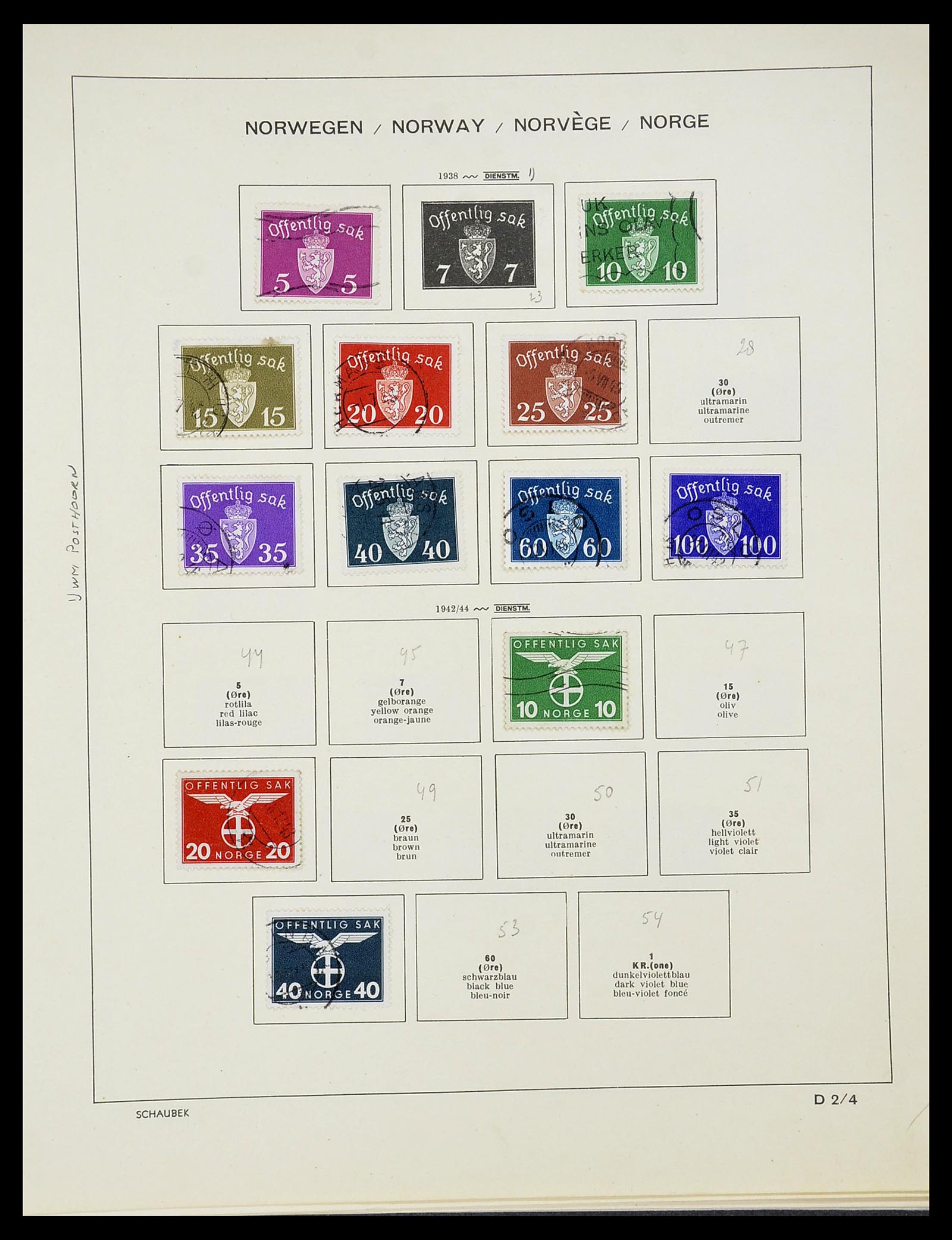 34696 121 - Postzegelverzameling 34696 Noorwegen 1856-1999.