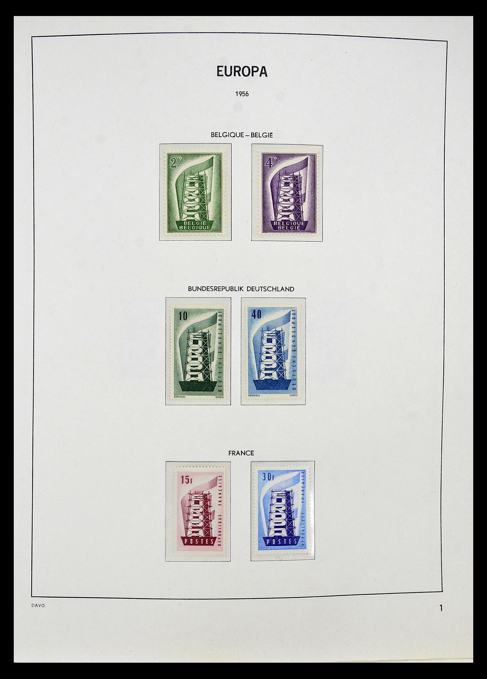 34697 002 - Postzegelverzameling 34697 Europa CEPT 1936-2001.