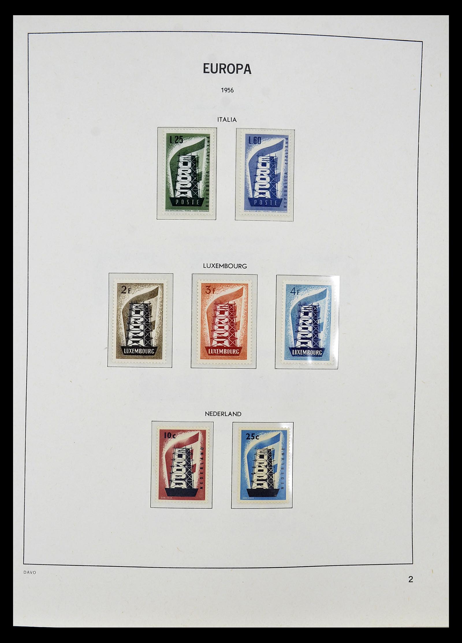 34697 003 - Postzegelverzameling 34697 Europa CEPT 1936-2001.