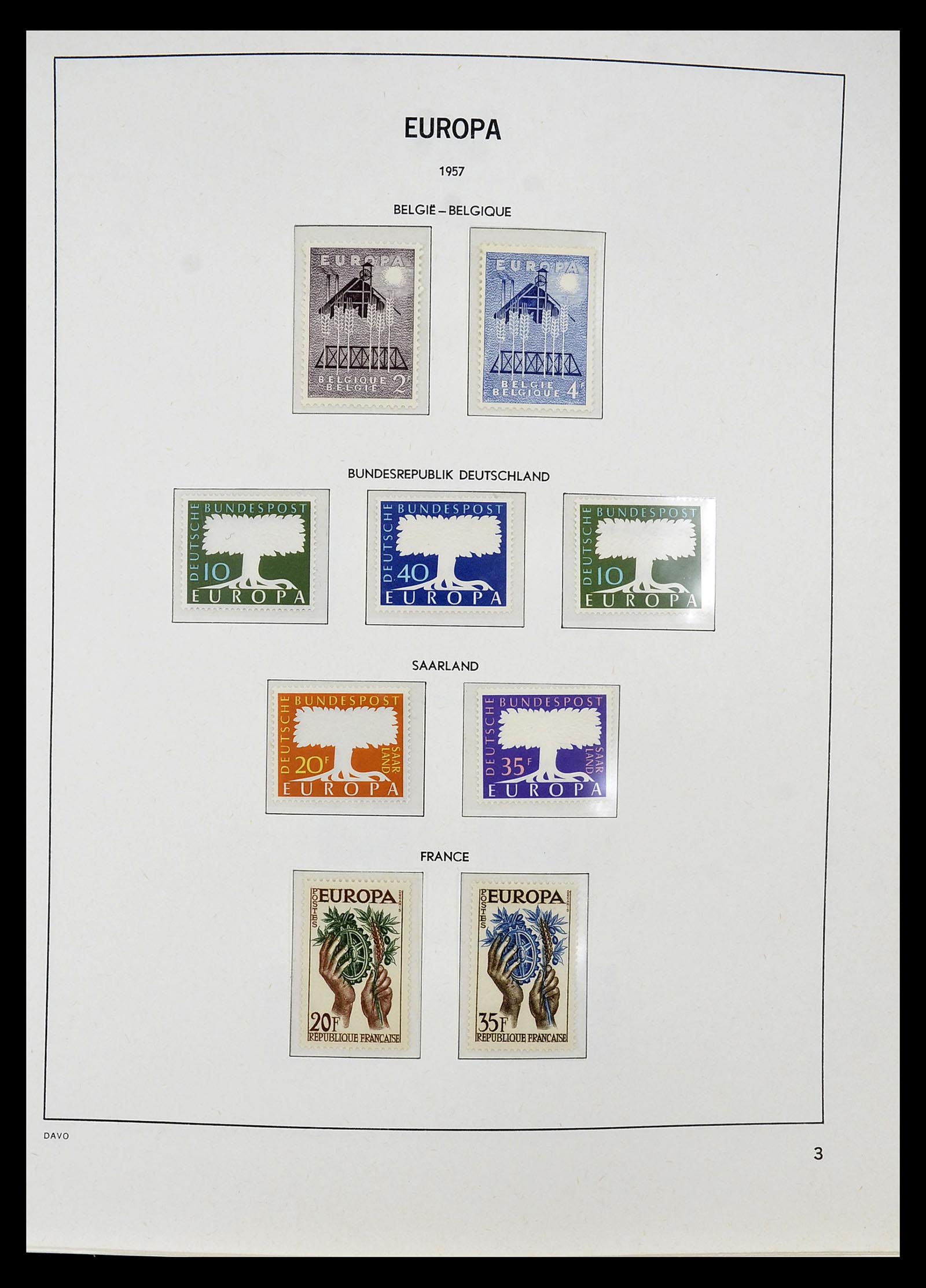 34697 004 - Postzegelverzameling 34697 Europa CEPT 1936-2001.