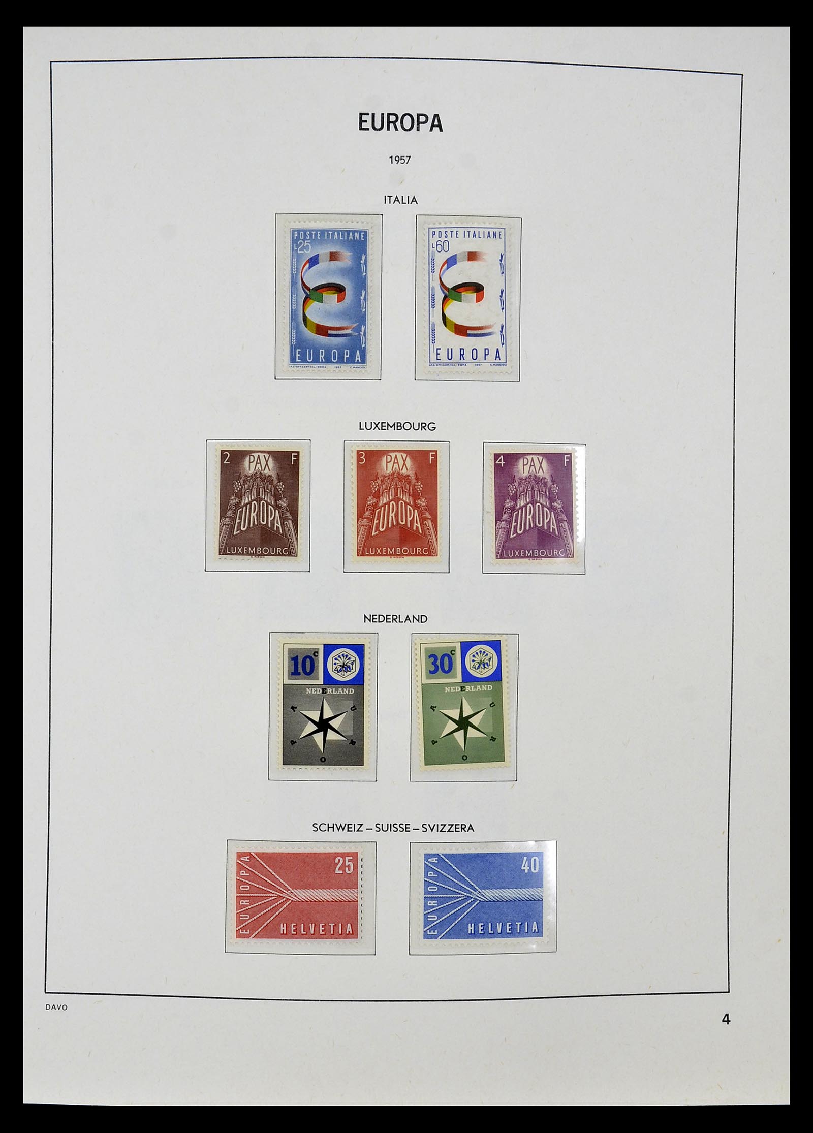 34697 005 - Postzegelverzameling 34697 Europa CEPT 1936-2001.