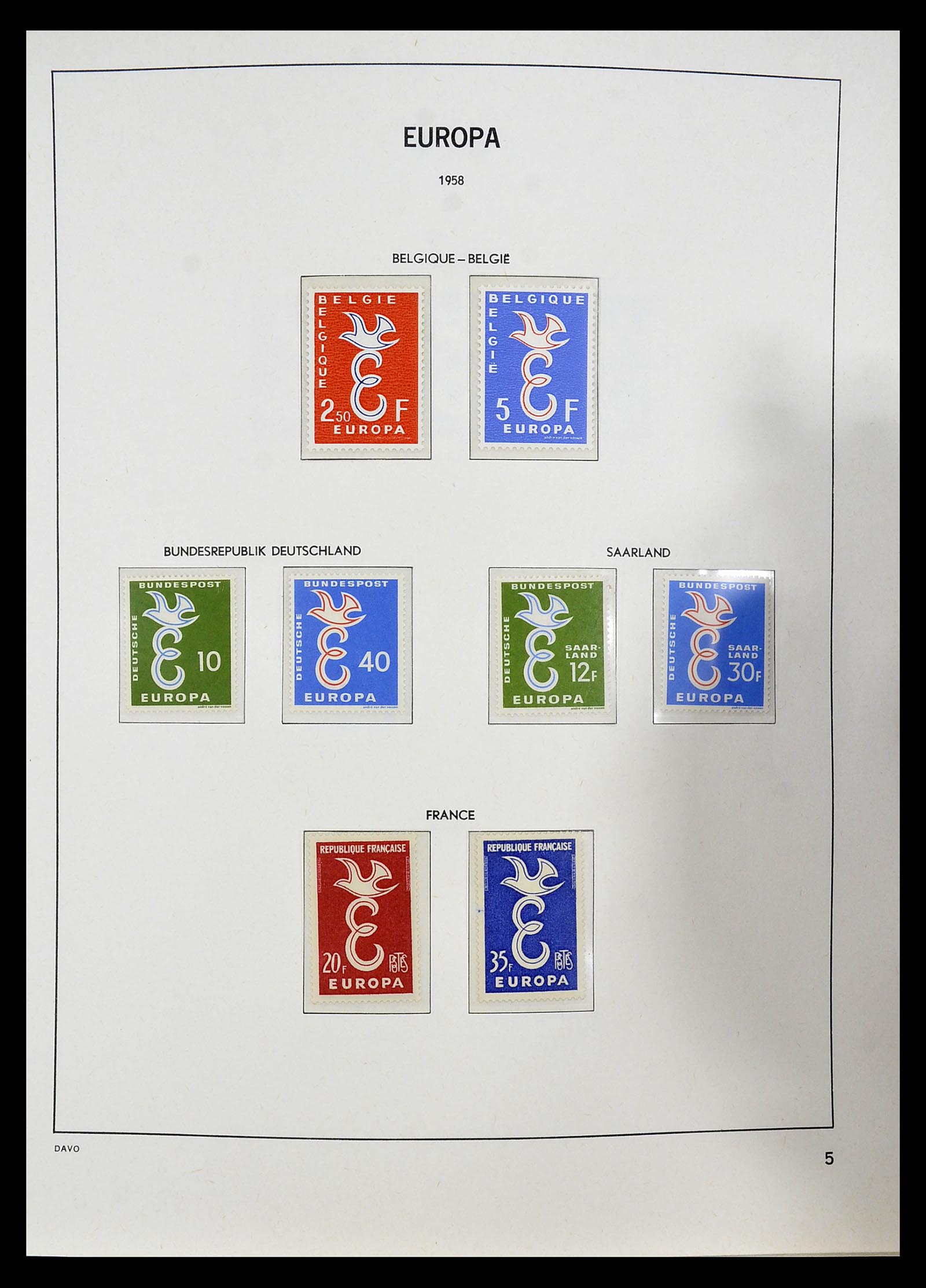 34697 006 - Postzegelverzameling 34697 Europa CEPT 1936-2001.