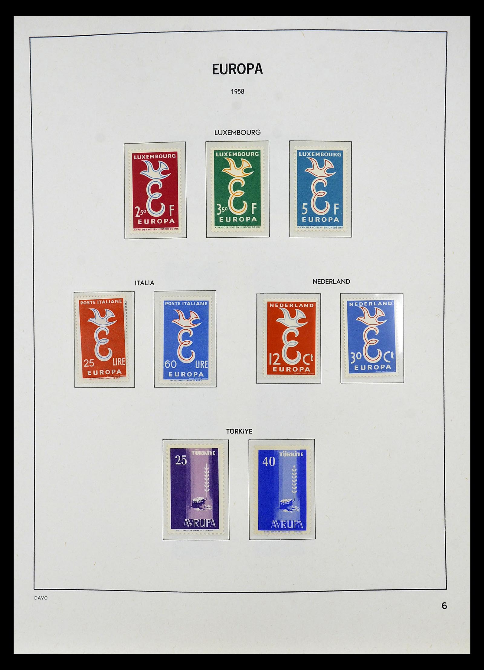 34697 007 - Postzegelverzameling 34697 Europa CEPT 1936-2001.