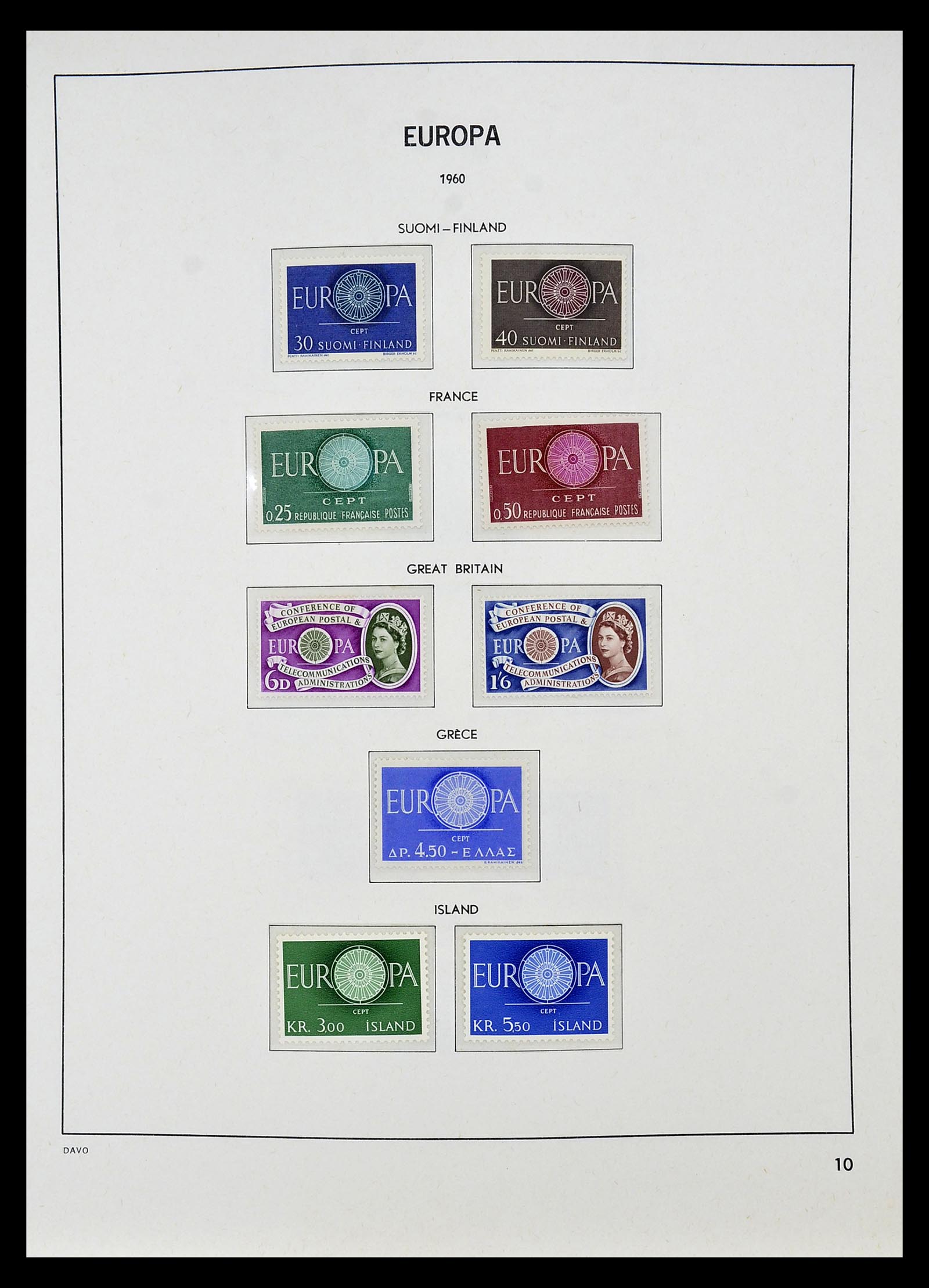 34697 011 - Postzegelverzameling 34697 Europa CEPT 1936-2001.