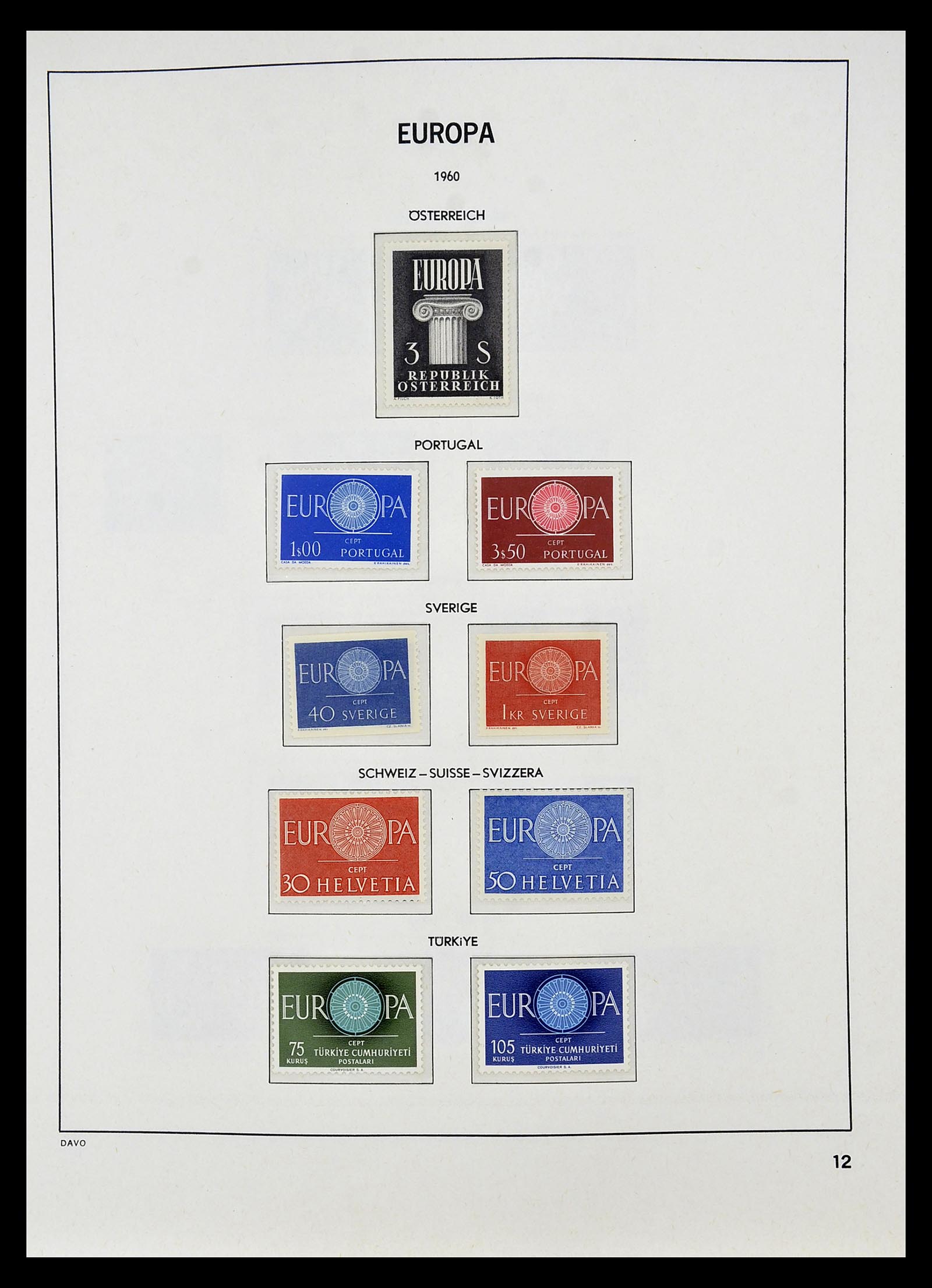 34697 013 - Postzegelverzameling 34697 Europa CEPT 1936-2001.