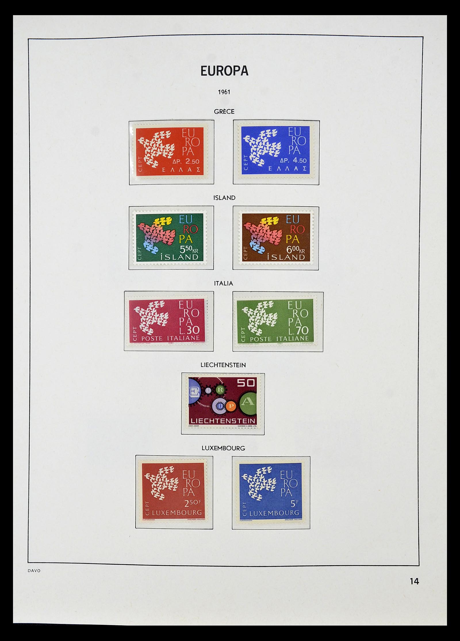 34697 015 - Postzegelverzameling 34697 Europa CEPT 1936-2001.