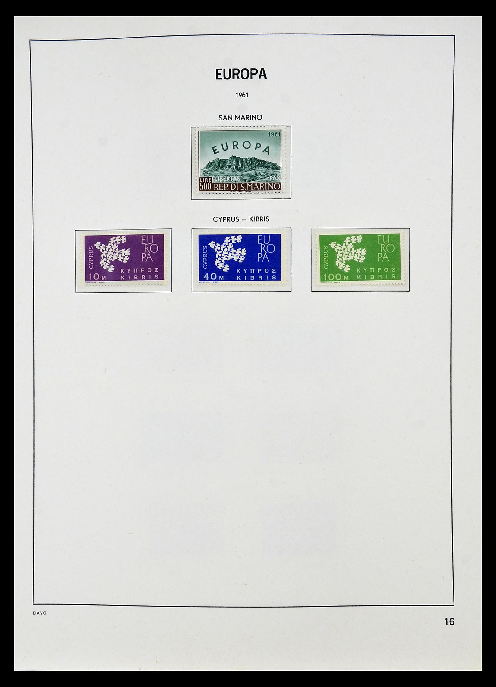 34697 017 - Postzegelverzameling 34697 Europa CEPT 1936-2001.