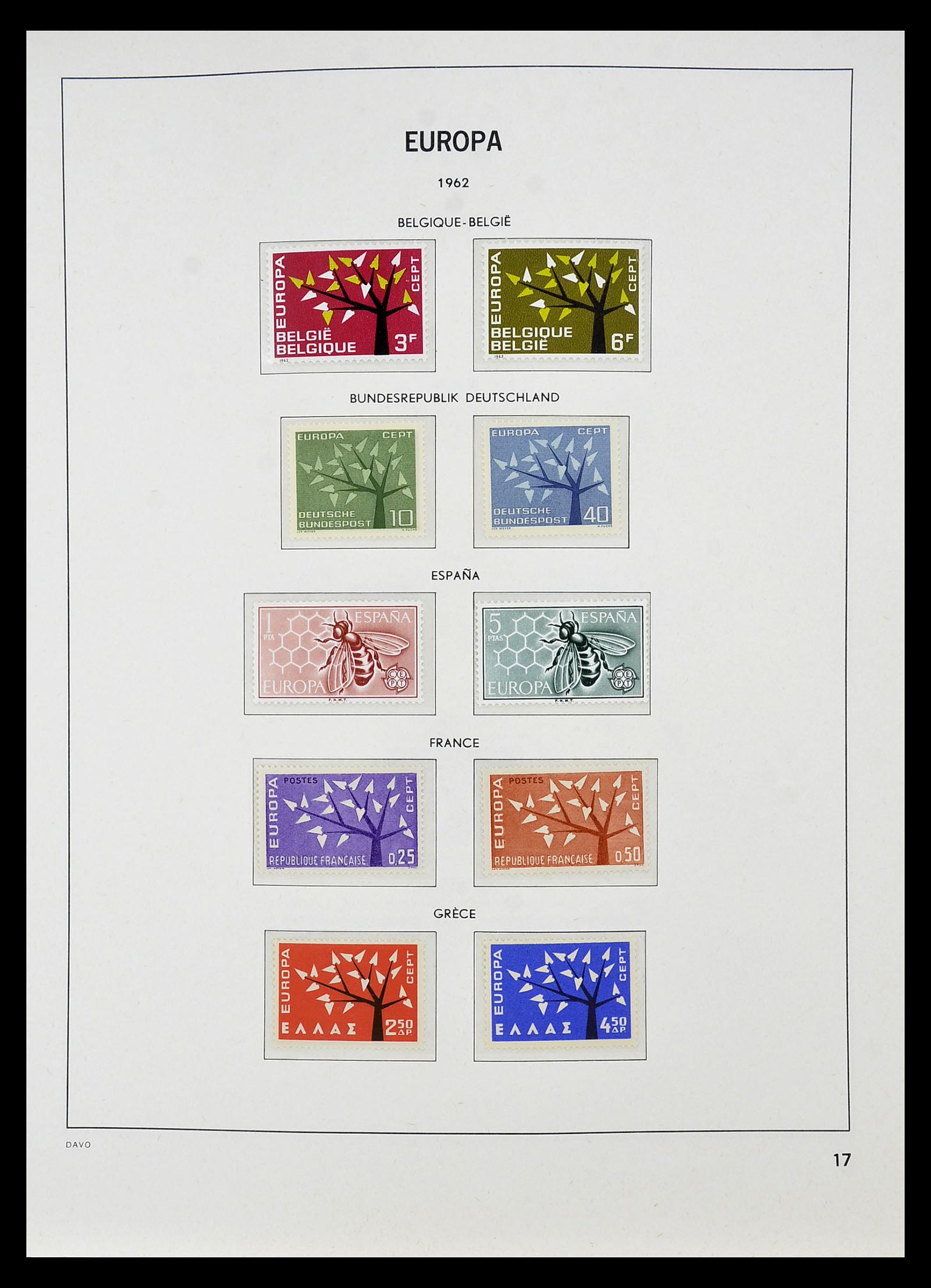 34697 018 - Postzegelverzameling 34697 Europa CEPT 1936-2001.
