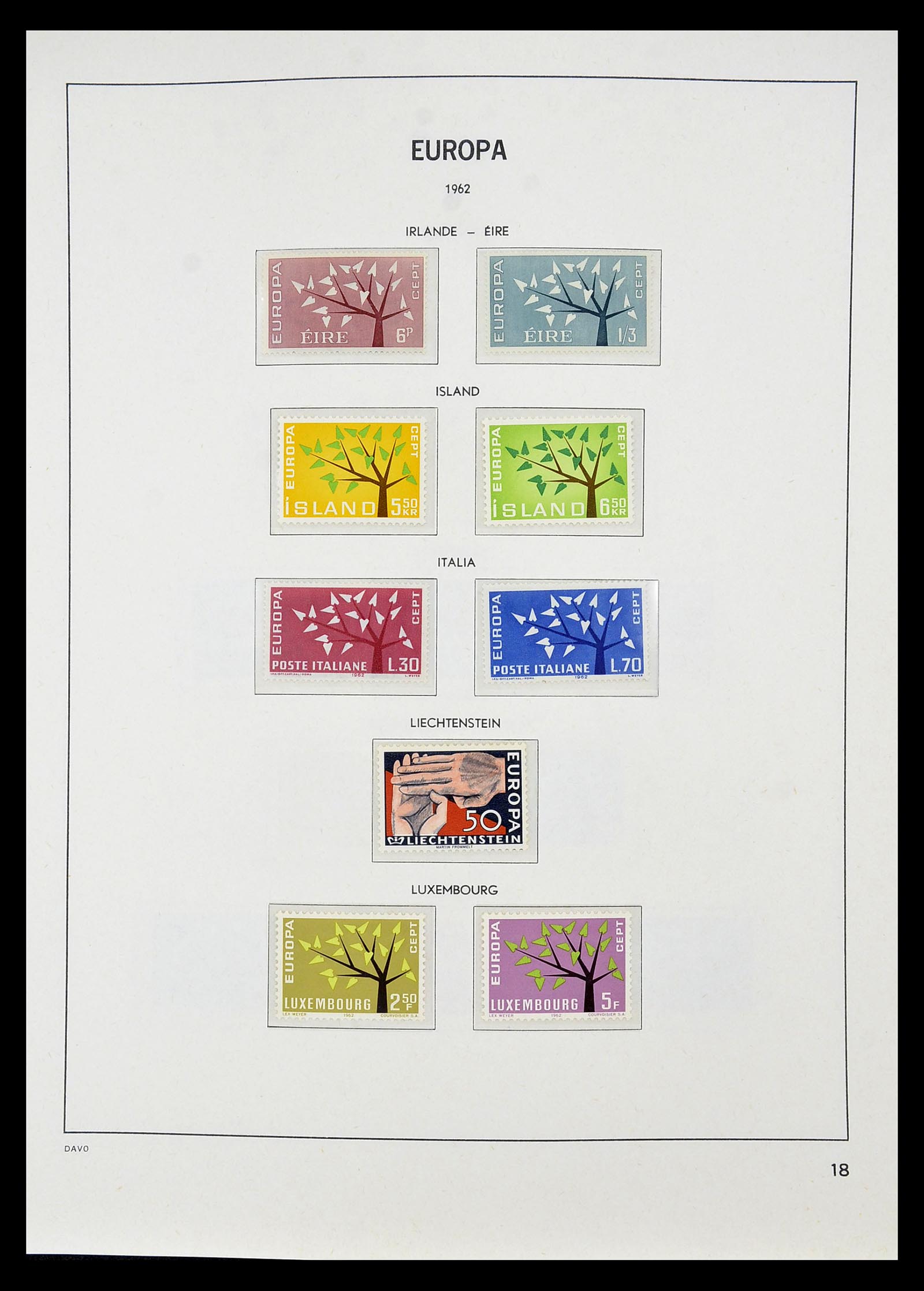 34697 019 - Postzegelverzameling 34697 Europa CEPT 1936-2001.