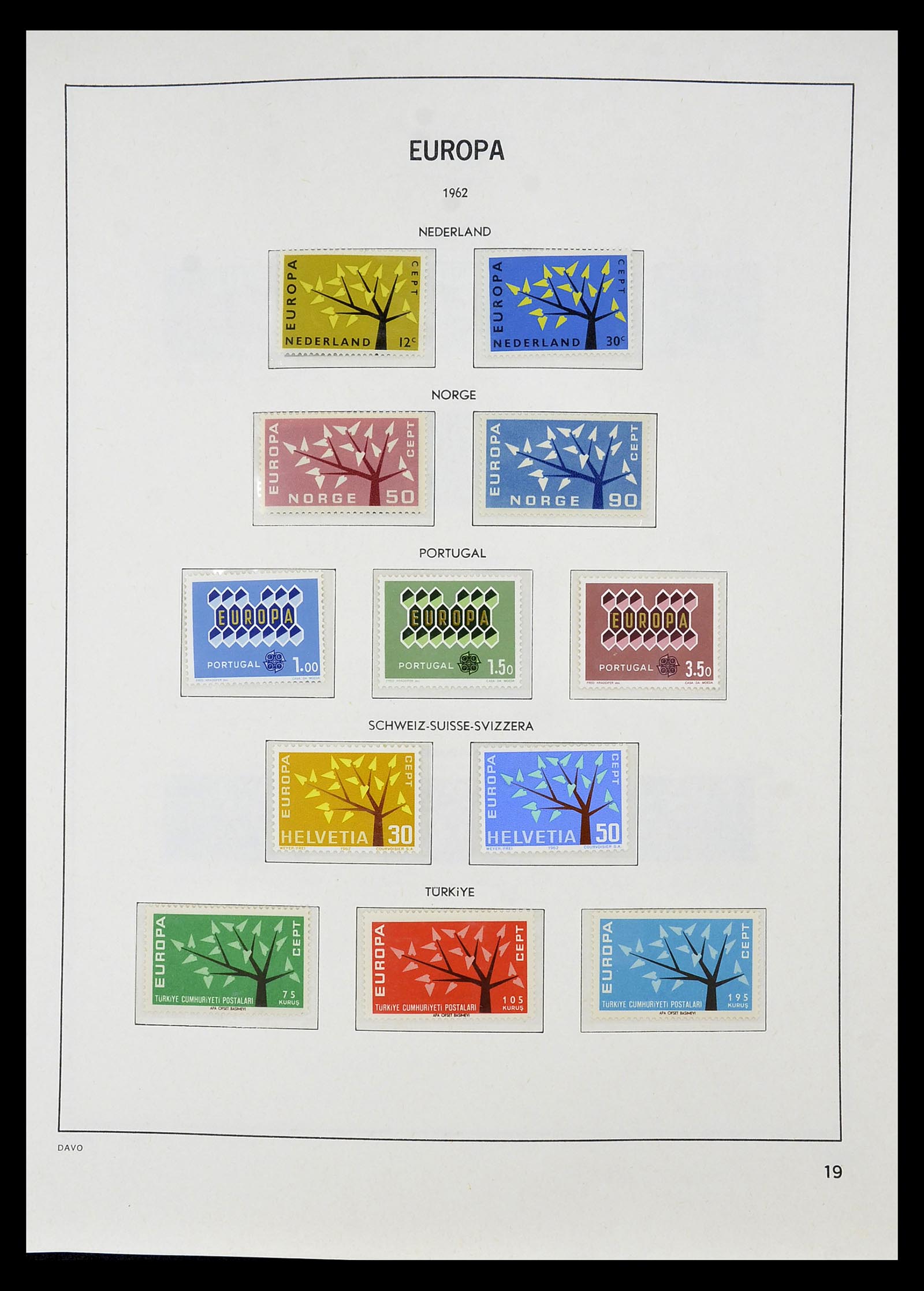 34697 020 - Postzegelverzameling 34697 Europa CEPT 1936-2001.