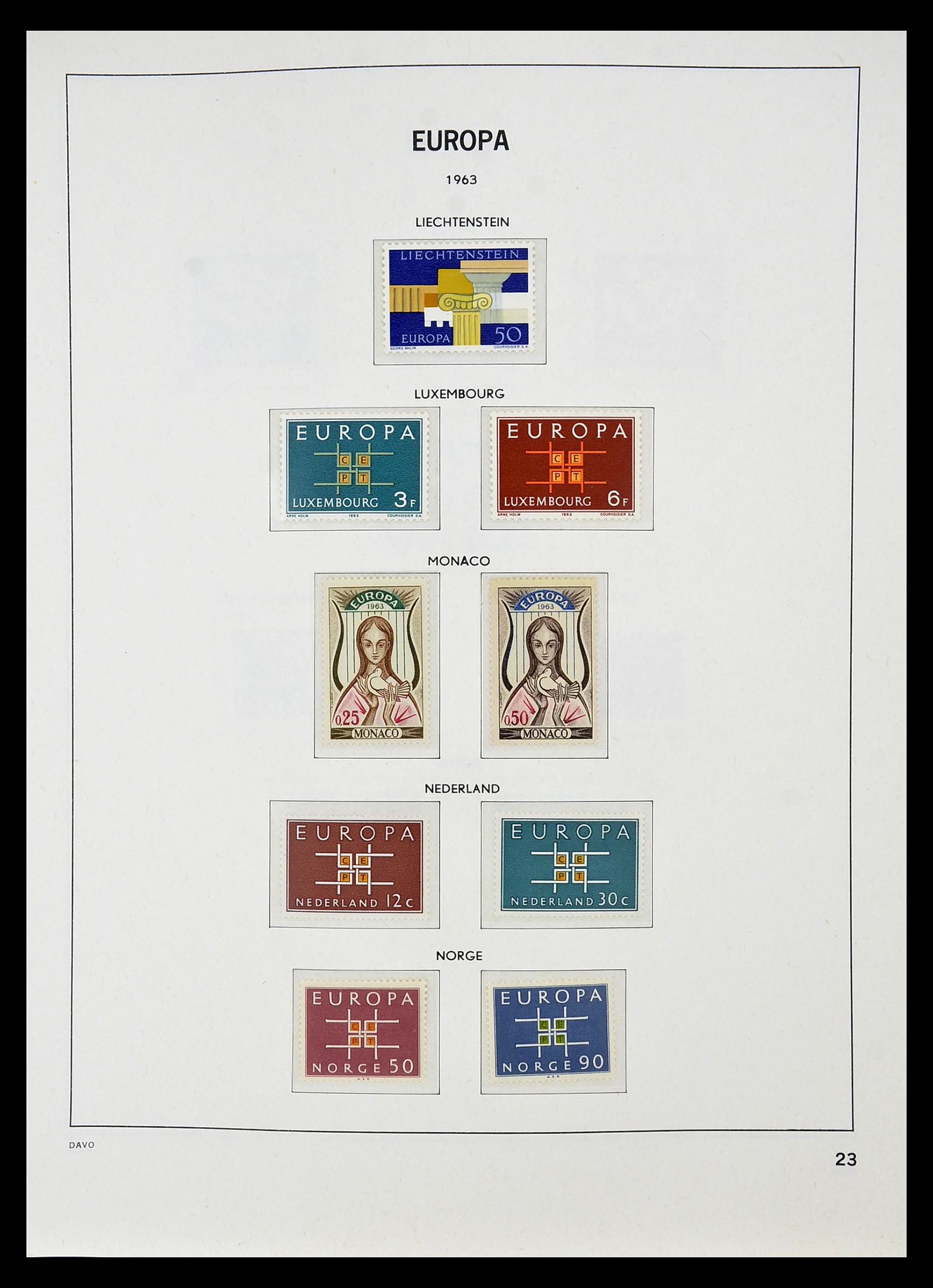 34697 024 - Postzegelverzameling 34697 Europa CEPT 1936-2001.