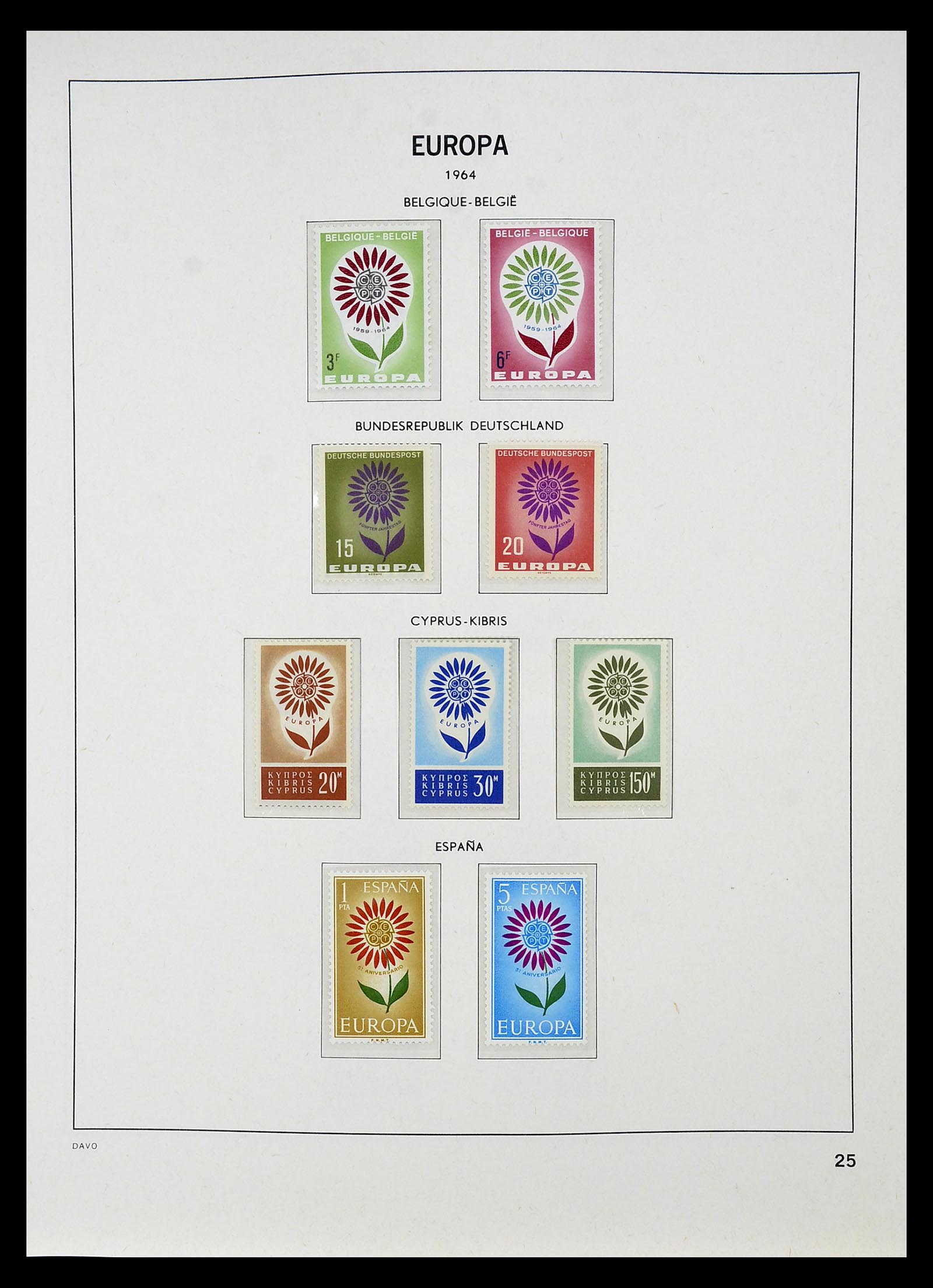 34697 026 - Postzegelverzameling 34697 Europa CEPT 1936-2001.